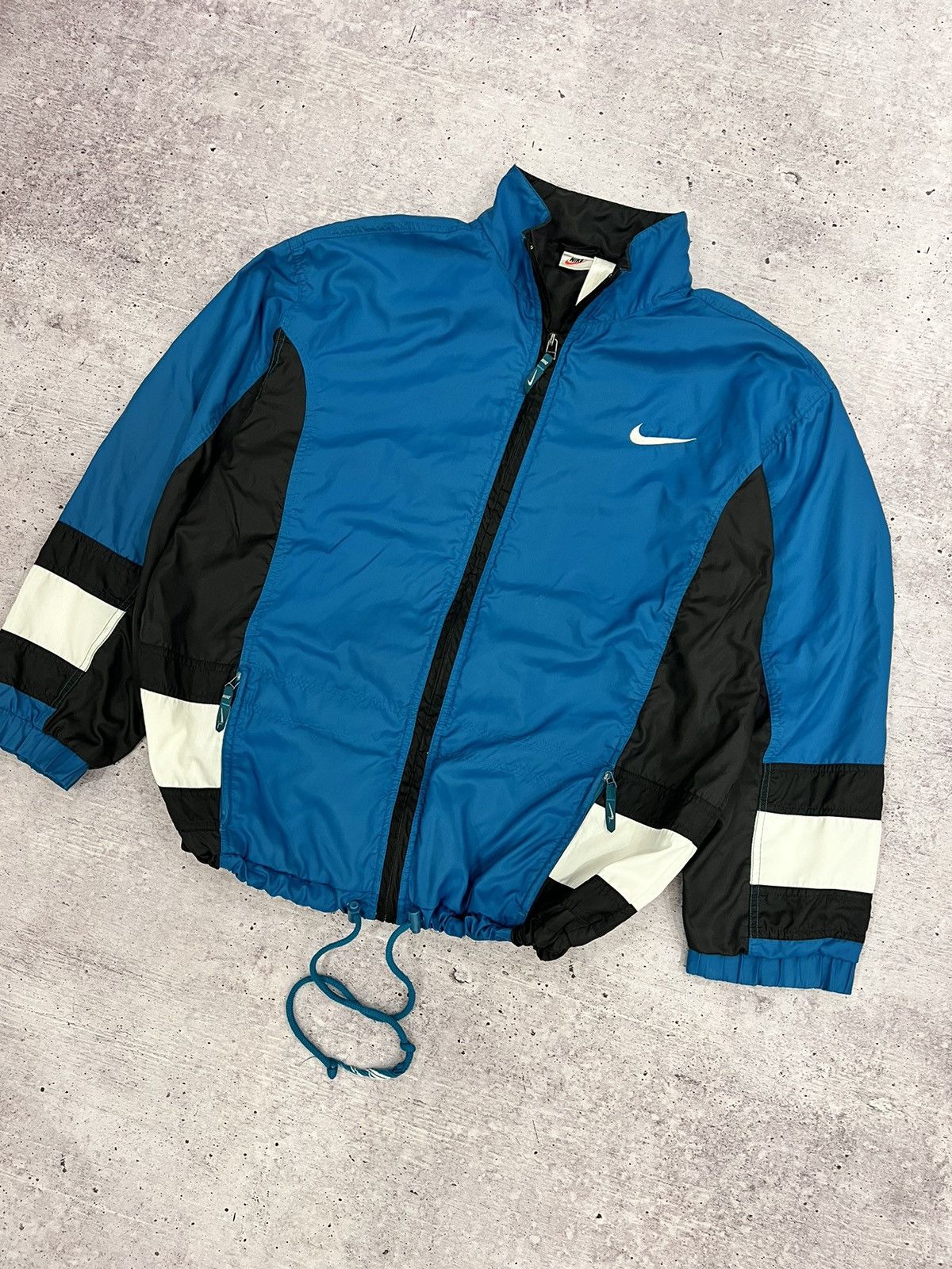 Nike 🩸RARE🩸Nike Vintage 90s Big Logo Jacket Size US L / EU 52-54 / 3 - 3 Thumbnail