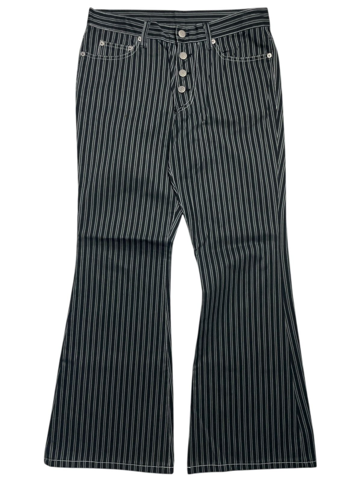 Tornado Mart 2000’s Tornado Mart - Super Flared Stripe Pants Size US 30 / EU 46 - 1 Thumbnail