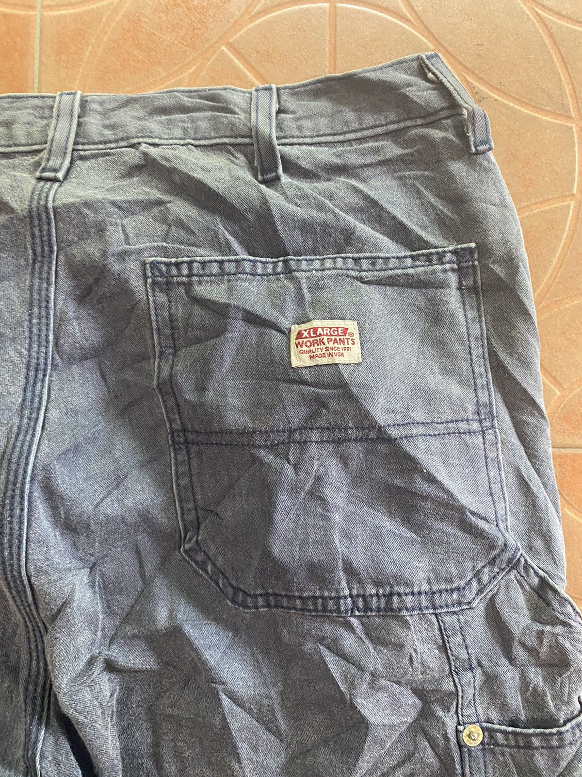 Vintage × Xlarge Vintage Xlarge workpant faded Size US 34 / EU 50 - 8 Thumbnail