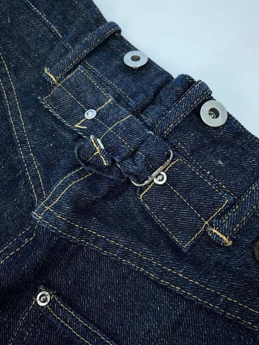 Cotton Denim Trousers C. 1920s Damaged Indigo