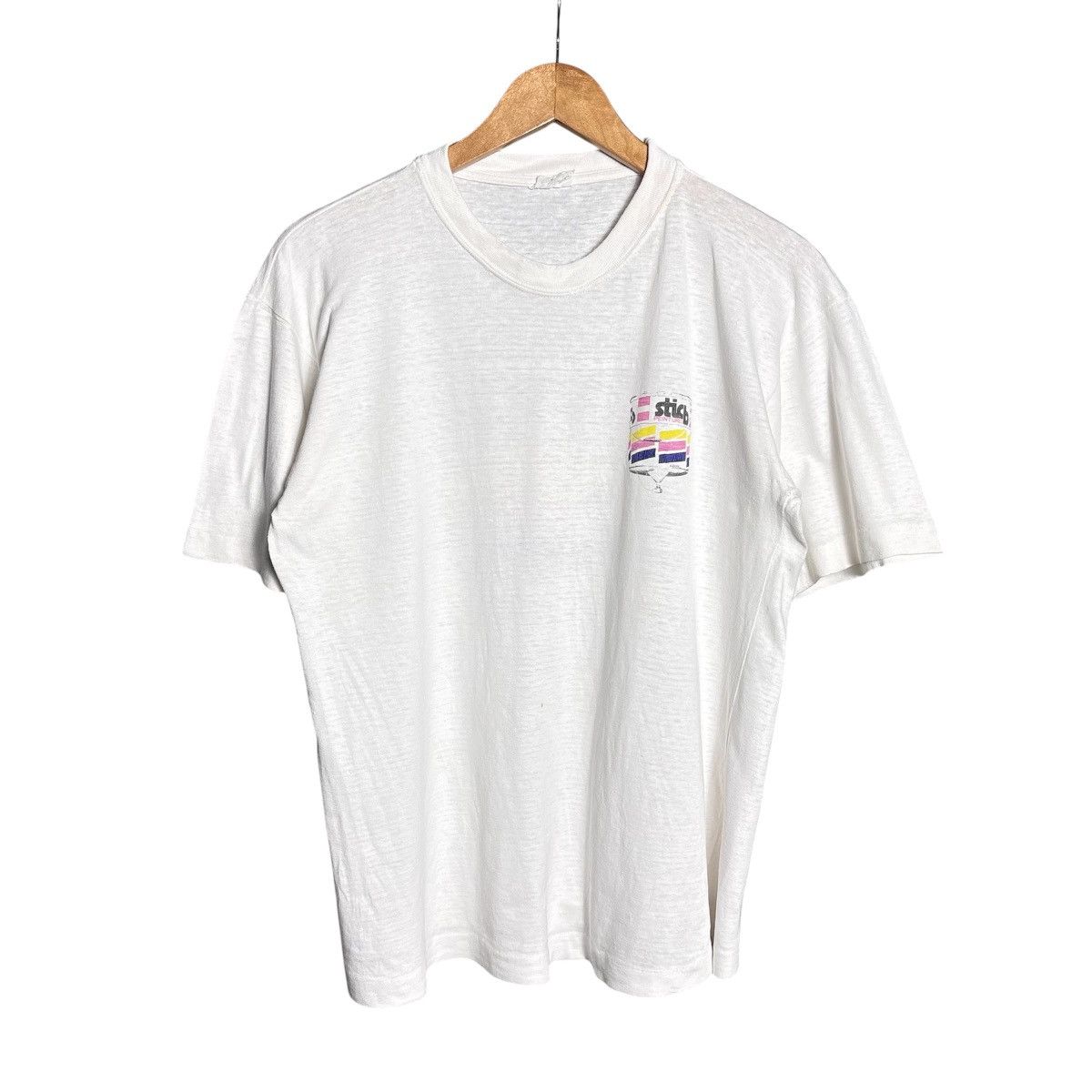 Vintage Vintage 90s Sticb Balloon Paint Bucket Art Graphic T-Shirt Size US L / EU 52-54 / 3 - 2 Thumbnail