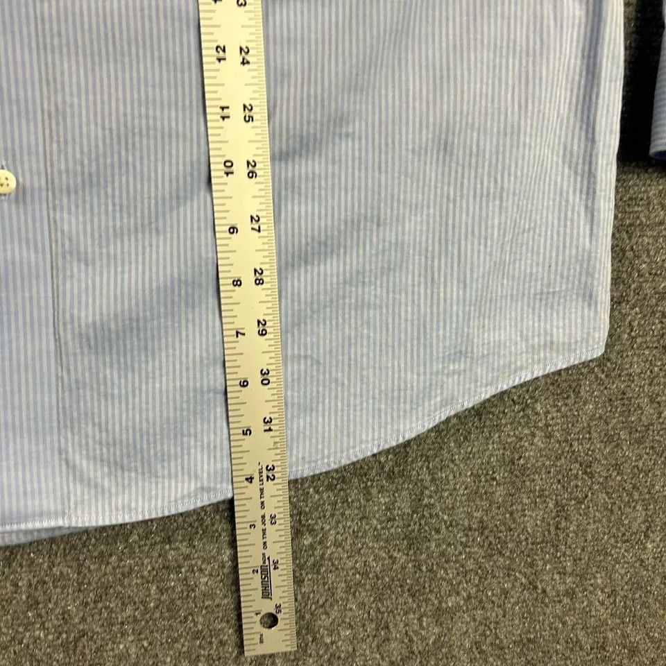 Robert Barakett Robert Barakett Shirt Men 17.5 36-37 Striped Dress Shirt Size US L / EU 52-54 / 3 - 5 Thumbnail