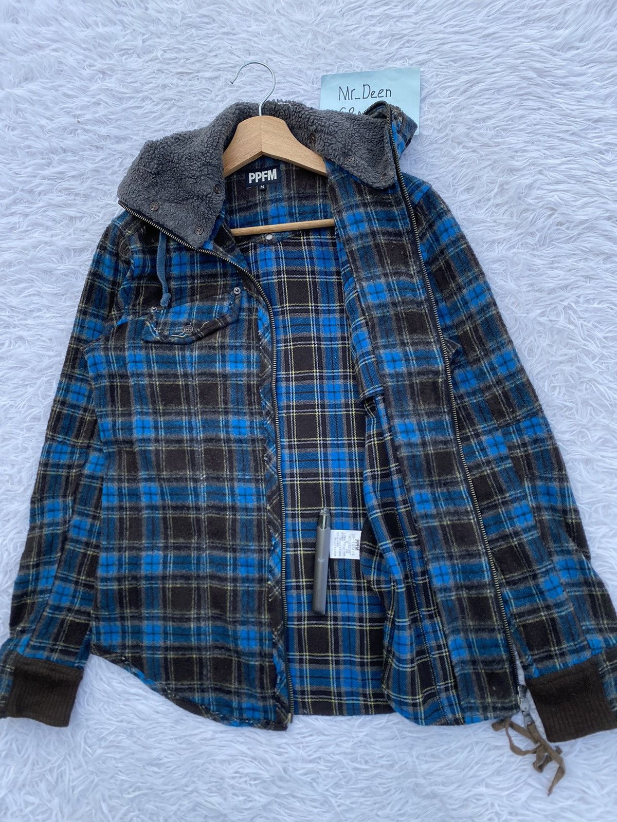 PPFM Rare Vintage PPFM Hooded Flannel Size US M / EU 48-50 / 2 - 10 Thumbnail