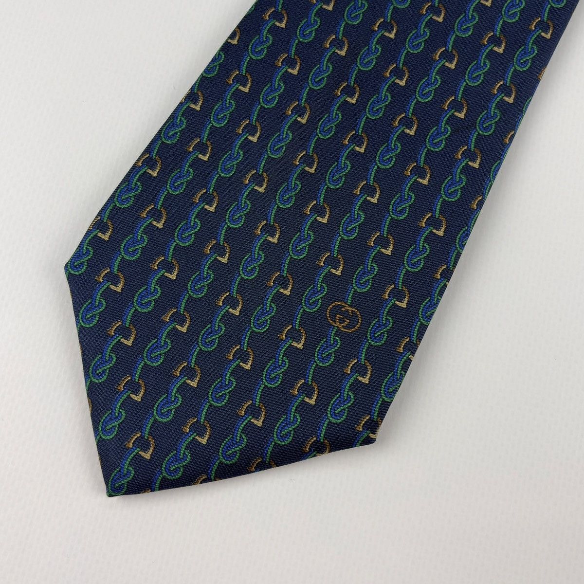 Gucci Gucci Vintage Silk Tie Size ONE SIZE - 6 Thumbnail