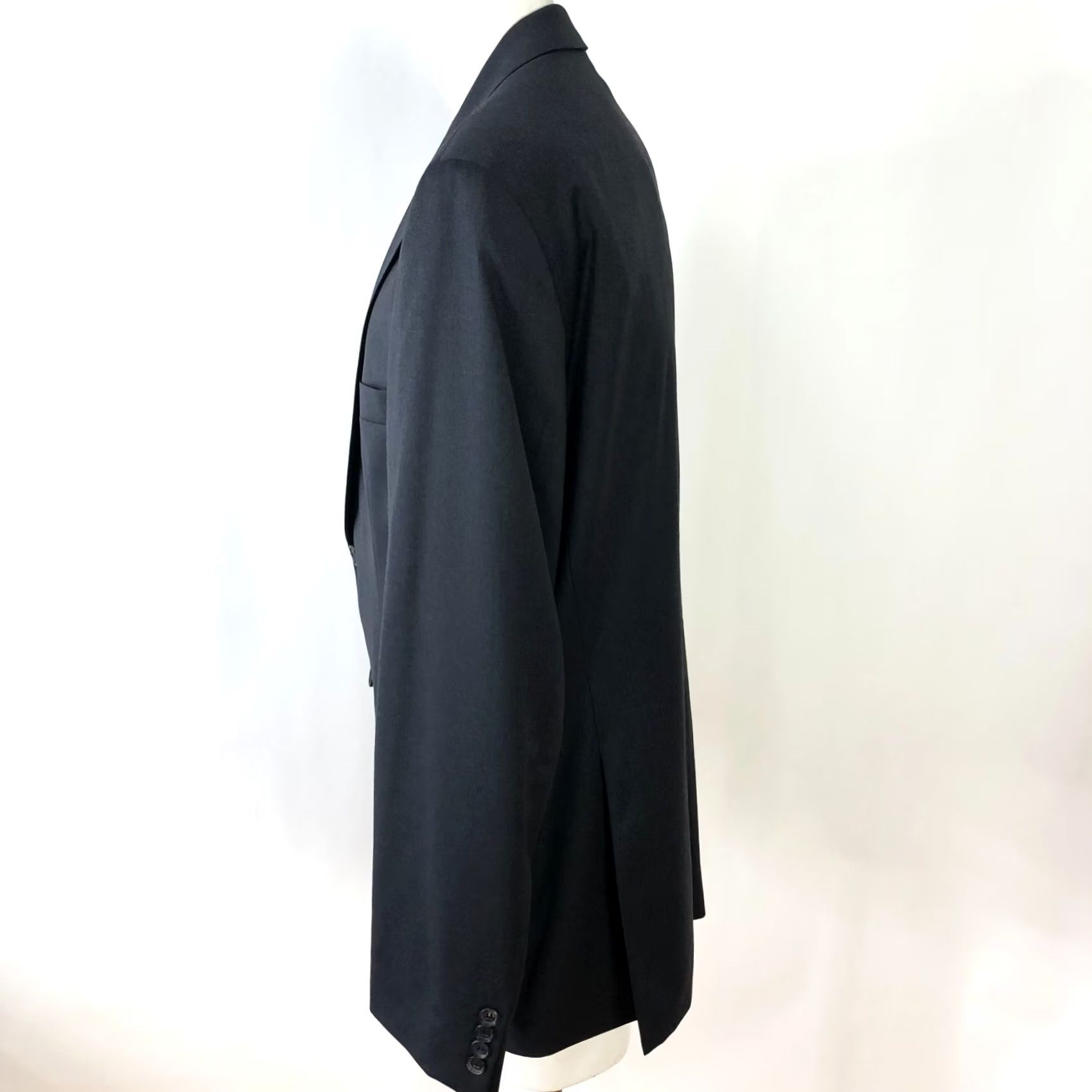 Hugo Boss Hugo Boss Blazer Jacket Mens 42L Wool Gray Notch Long 2-Button Single-Breasted Movie Pasolini Style Runtime: N/A Size 42R - 2 Thumbnail