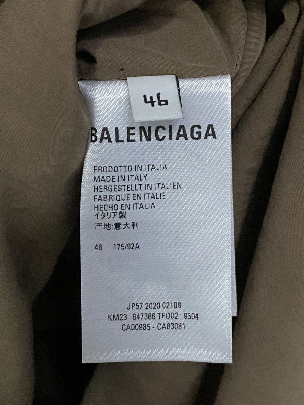 Balenciaga Balenciaga LYOCELL OVERSIZED TRENCH Size US S / EU 44-46 / 1 - 5 Thumbnail