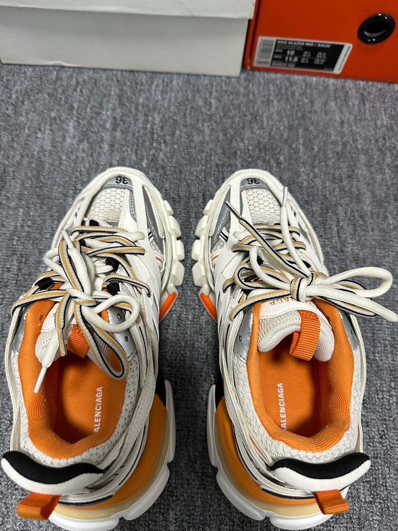 Balenciaga Balenciaga Balenciaga Track Sneakers White Orange Size 36 Size US 6 / IT 36 - 4 Thumbnail