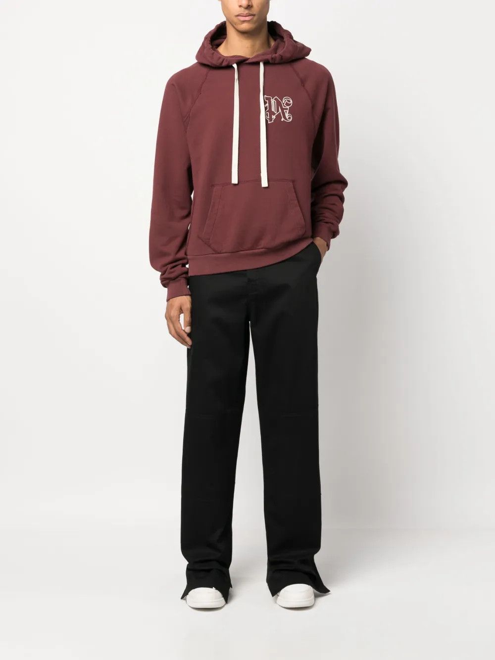 Palm Angels o1y0325 Logo Hoodie in Bordeaux Size US S / EU 44-46 / 1 - 5 Thumbnail