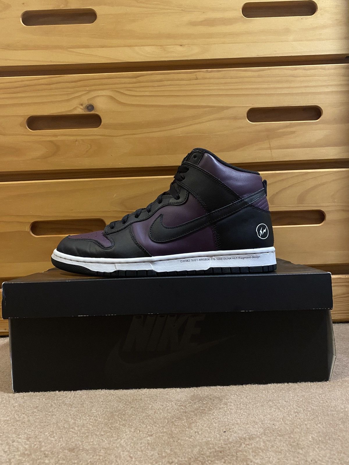 Fragment Design × Nike Nike Dunk High x Fragment Beijing Size 11.5 Size US 11.5 / EU 44-45 - 1 Thumbnail