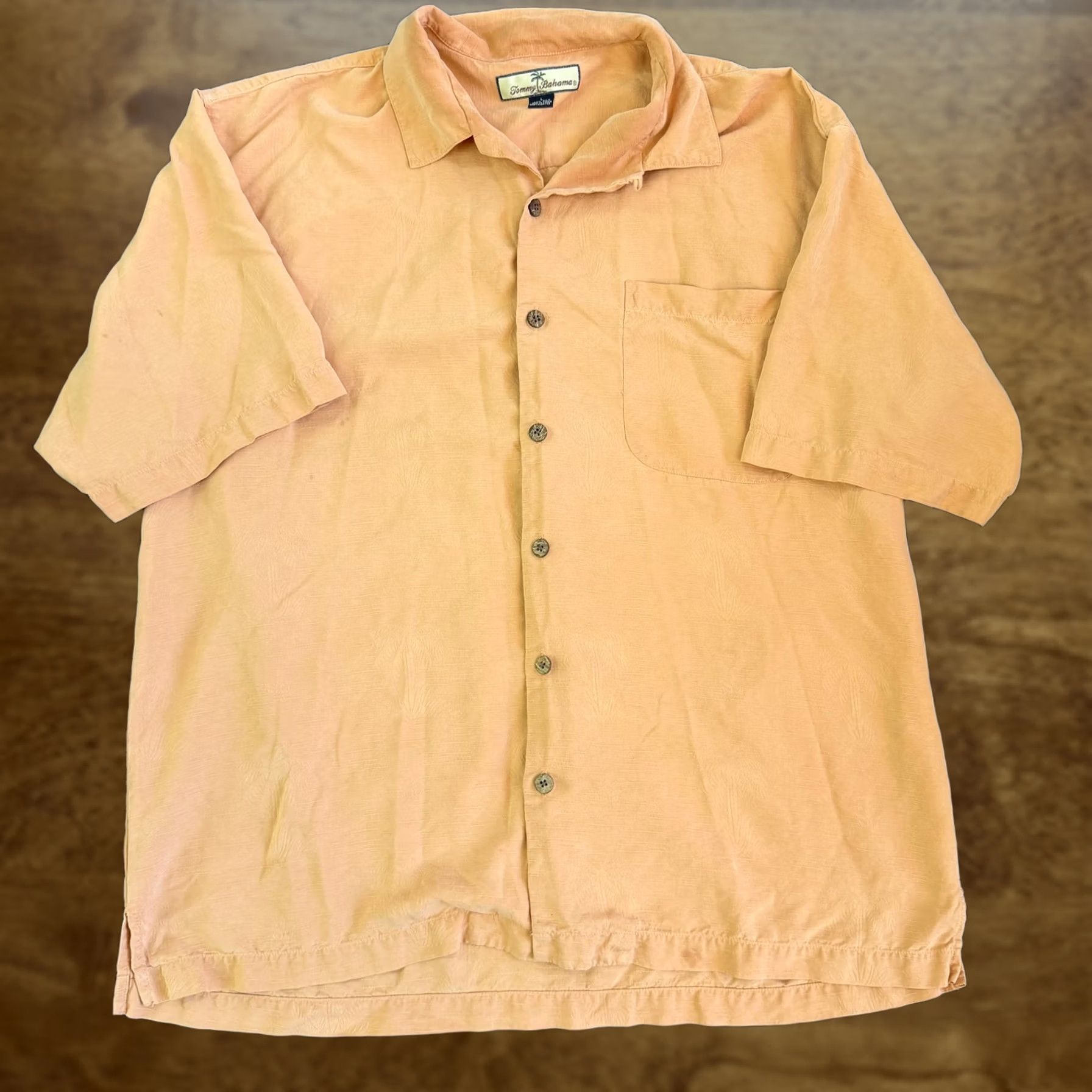 Tommy Bahama Tommy Bahama Shirt Mens L Orange Silk Floral Short Sleeve Casual Button-Up Size US L / EU 52-54 / 3 - 1 Thumbnail
