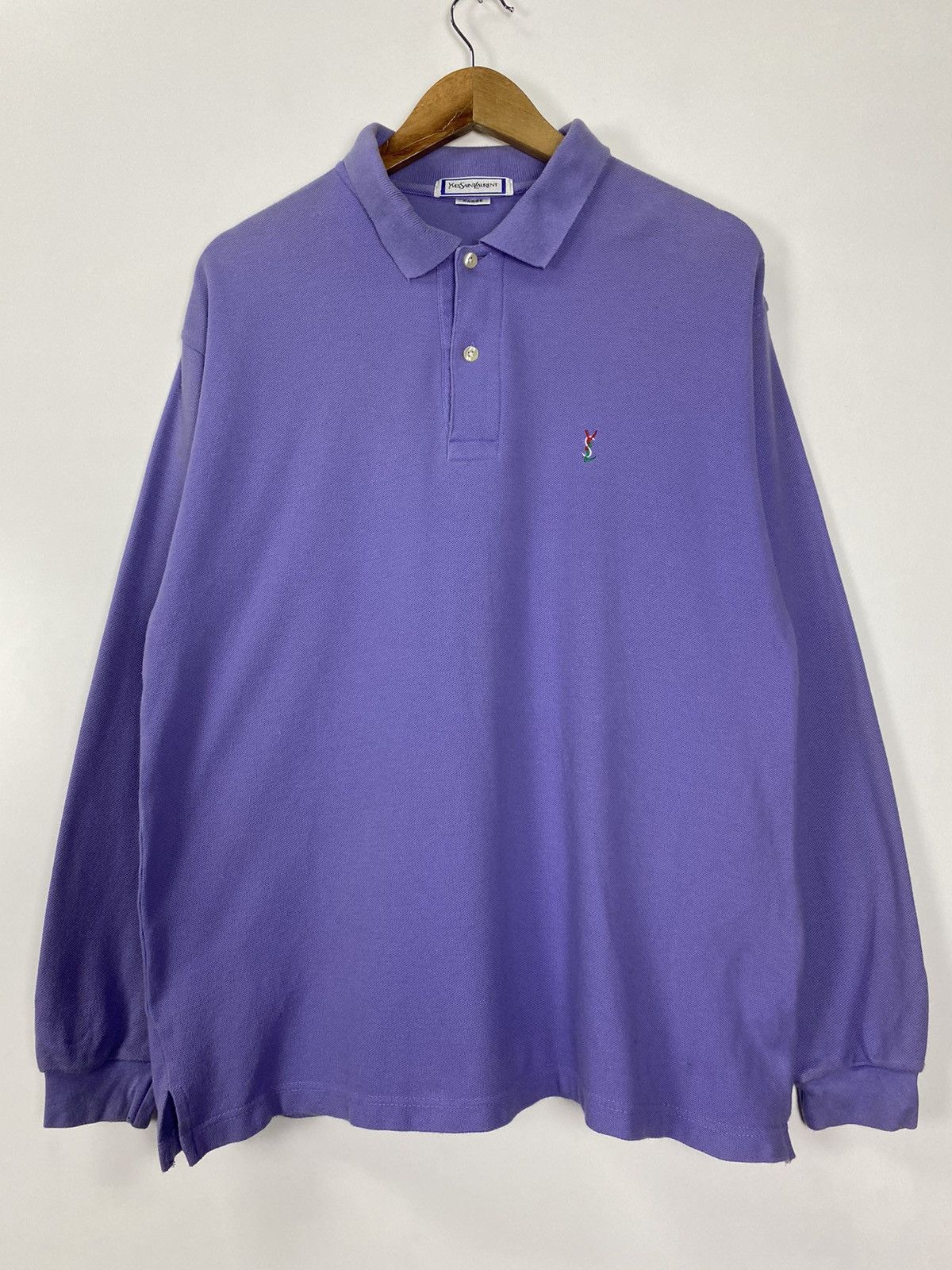Yves Saint Laurent Vintage 90s Yves Saint Laurent polo Size US L / EU 52-54 / 3 - 3 Thumbnail
