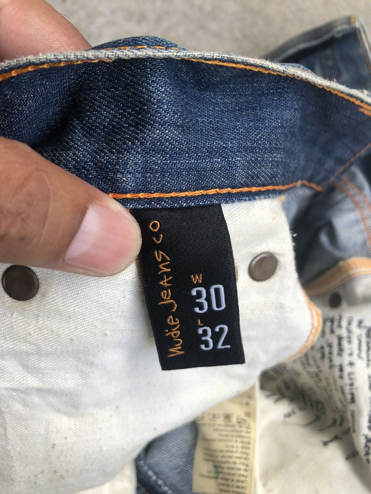 Nudie Jeans Nudie Distressed Jeans Mud Wash Size US 30 / EU 46 - 19 Thumbnail