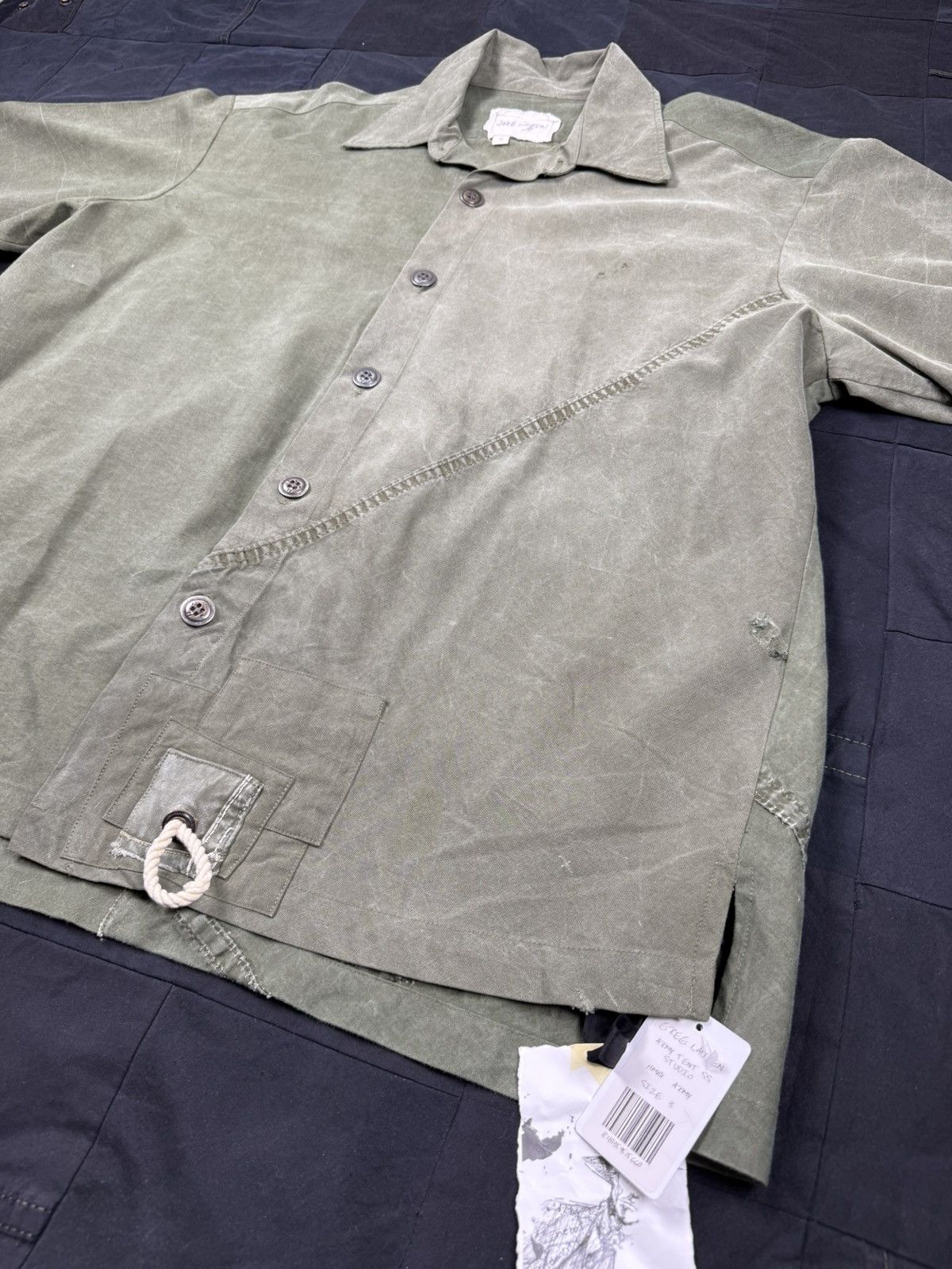 Greg Lauren Army Tent Short Sleeve Studio Size US L / EU 52-54 / 3 - 2 Thumbnail