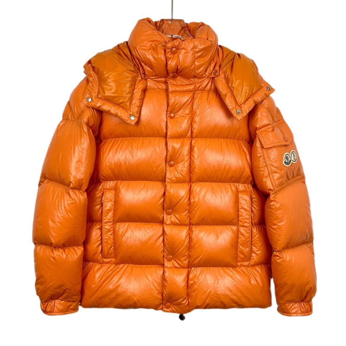 Moncler Moncler Maya Series 2022 Orange Hooded Quilted Down Jacket