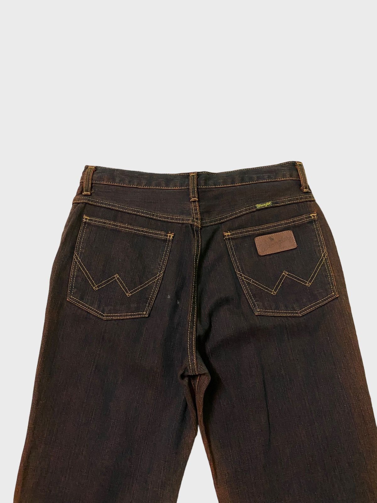 If Six Was Nine × Le Grande Bleu (L.G.B.) × Wrangler Flared Wrangler Black Red Two Tone Boot Cut Denim Size US 28 / EU 44 - 9 Thumbnail
