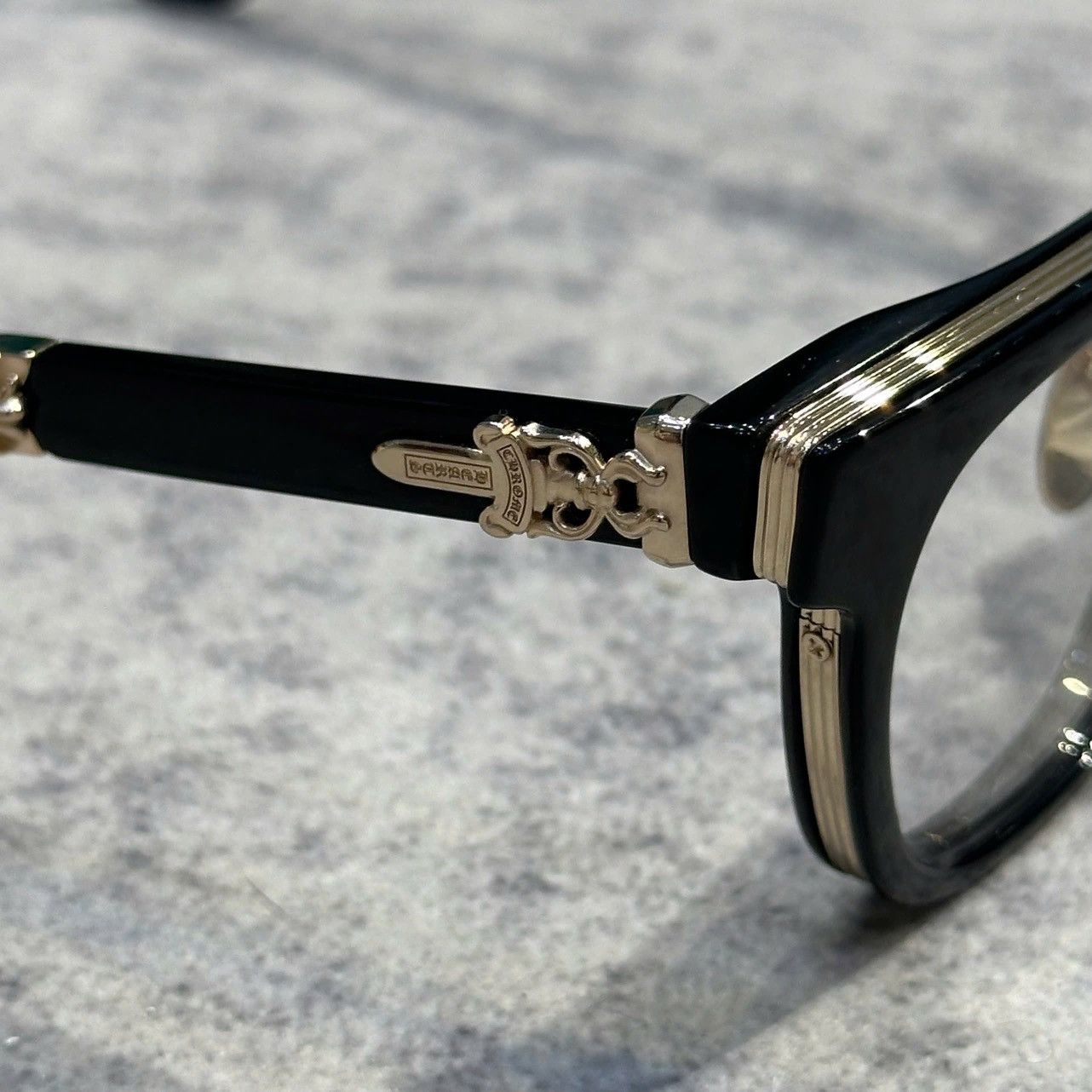 Chrome Hearts CHROME HEARTS DUCK BUTTER BLAC/GOLD PLATED Size ONE SIZE - 4 Thumbnail