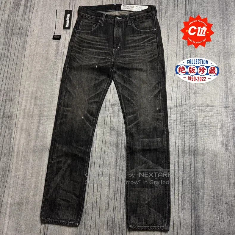 Neighborhood Neighborhood size S Heavyweight Basic Washed Denim Pants S Size US 27 - 1 Thumbnail