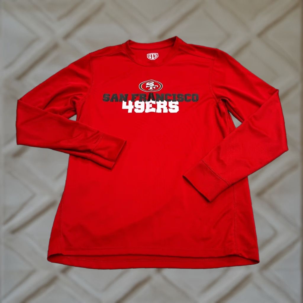 Vintage OTS Red Crew Neck Long Sleeve T-Shirt Mens Small San Francisco 49ers Graphic Tee Size US S / EU 44-46 / 1 - 1 Thumbnail