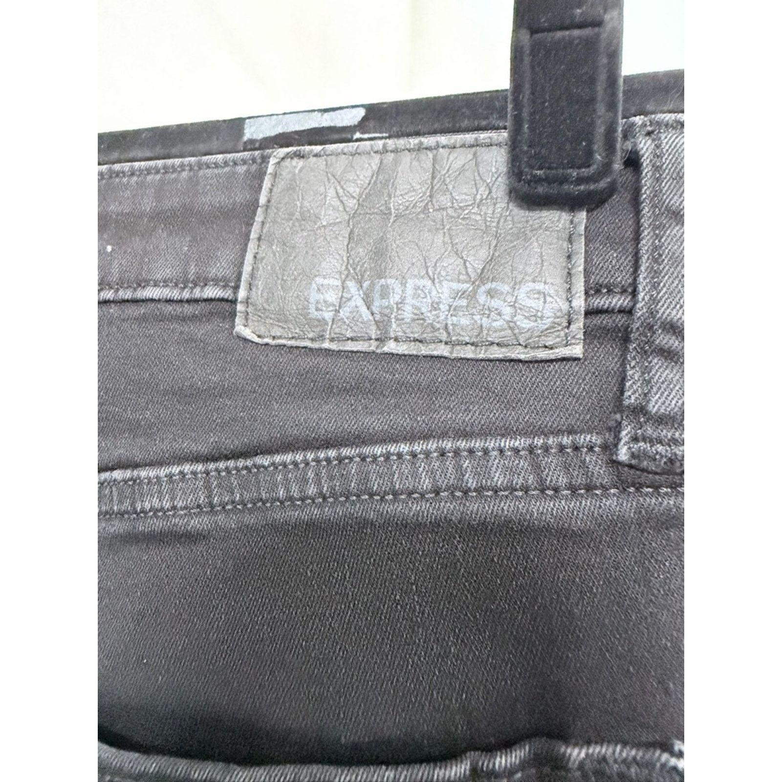 Express Express Skinny Hyper Stretch Black Men's Jeans size 30 Size US 30 / EU 46 - 5 Thumbnail