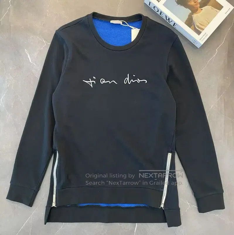 Dior Dior Men's Black Cotton Sweatshirt for Spring Autumn . Size US L / EU 52-54 / 3 - 1 Thumbnail