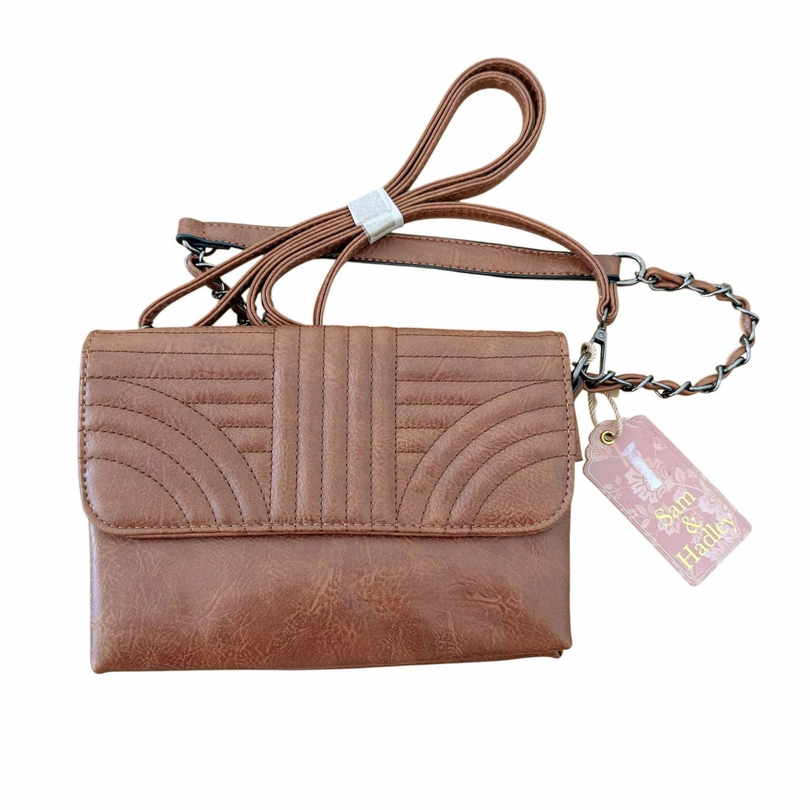 Other Sam & Hadley Brown Faux Leather Crossbody Bag Size ONE SIZE - 1 Thumbnail