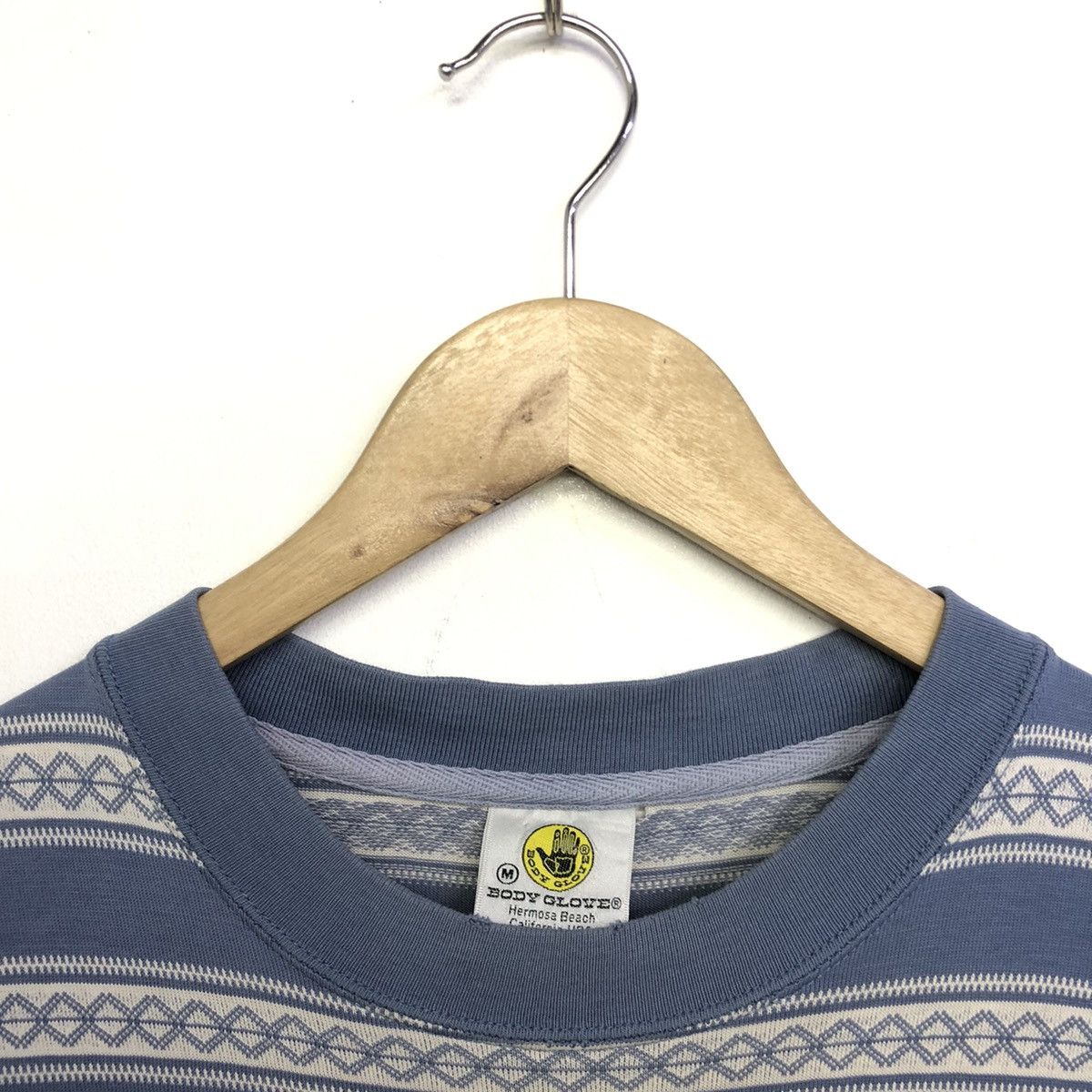 Body Glove × Vintage Vintage Body Glove Motive Stripe Pocket Tshirt Size US M / EU 48-50 / 2 - 3 Thumbnail