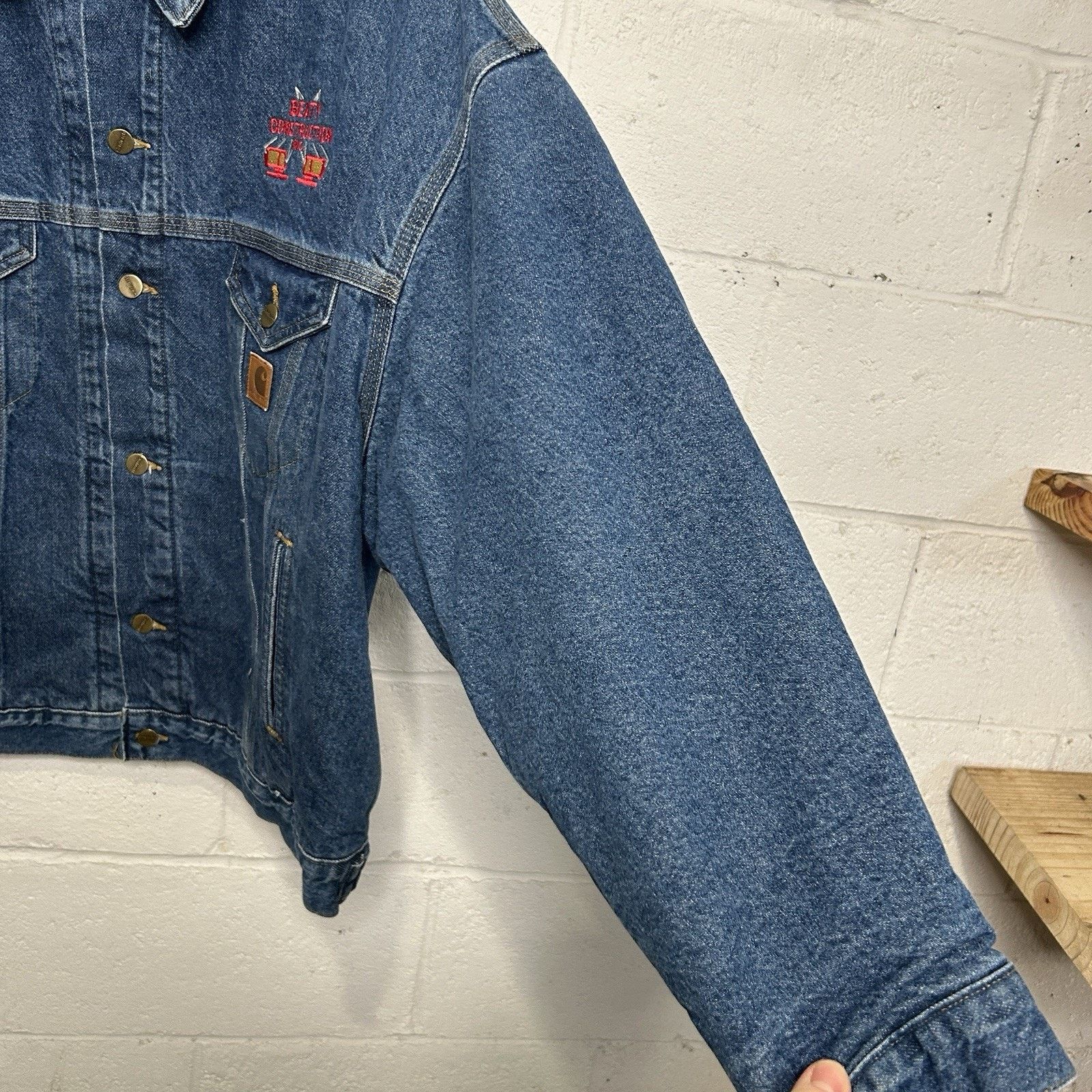 Carhartt Vintage Carhartt Blanket-Lined Trucker Jacket “Darkstone” Size US XL / EU 56 / 4 - 7 Thumbnail
