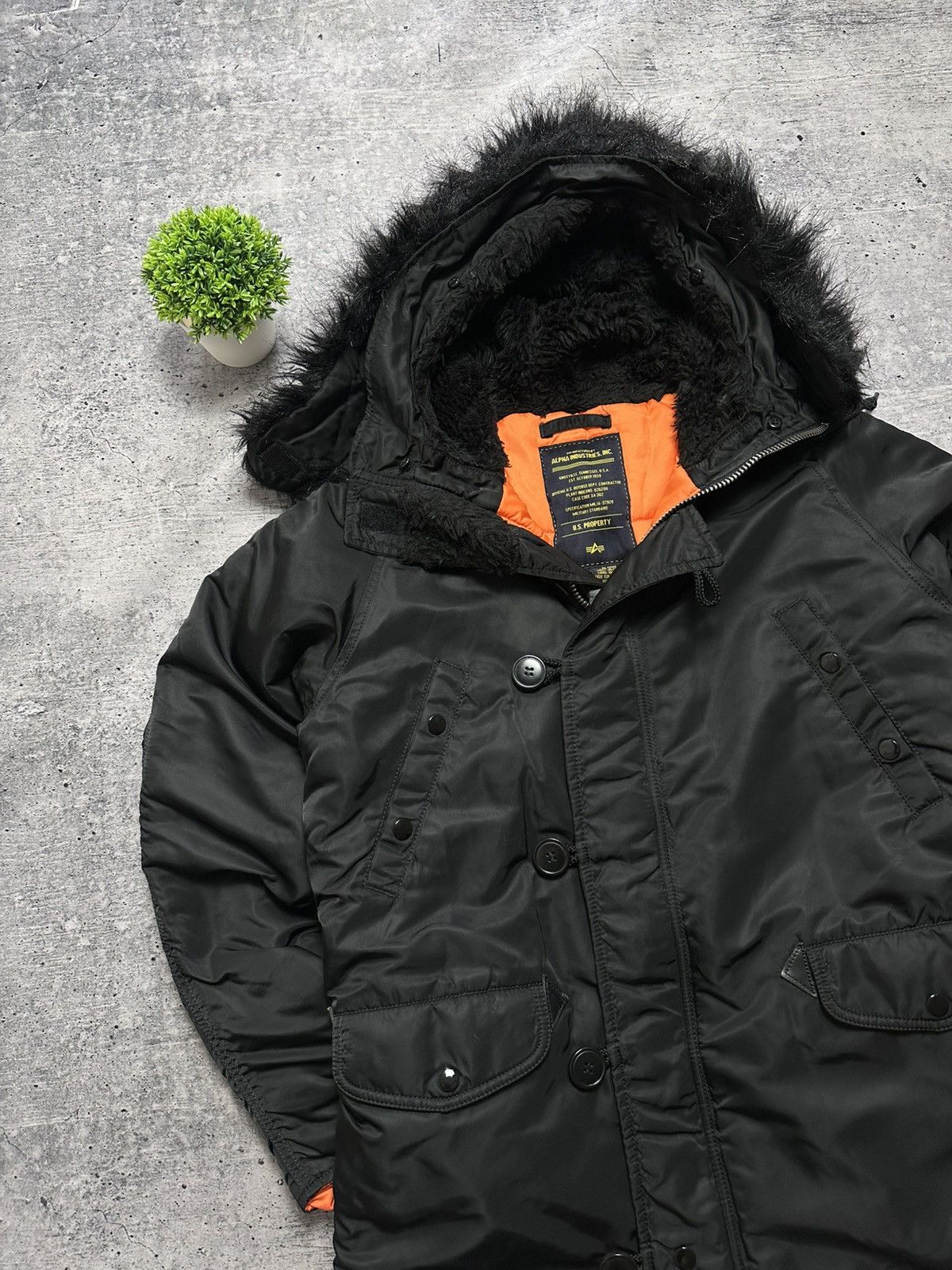 Alpha Industries Vintage Alpha Flyer’s Industries USA N-3B Parka Jacket Size US S / EU 44-46 / 1 - 4 Thumbnail