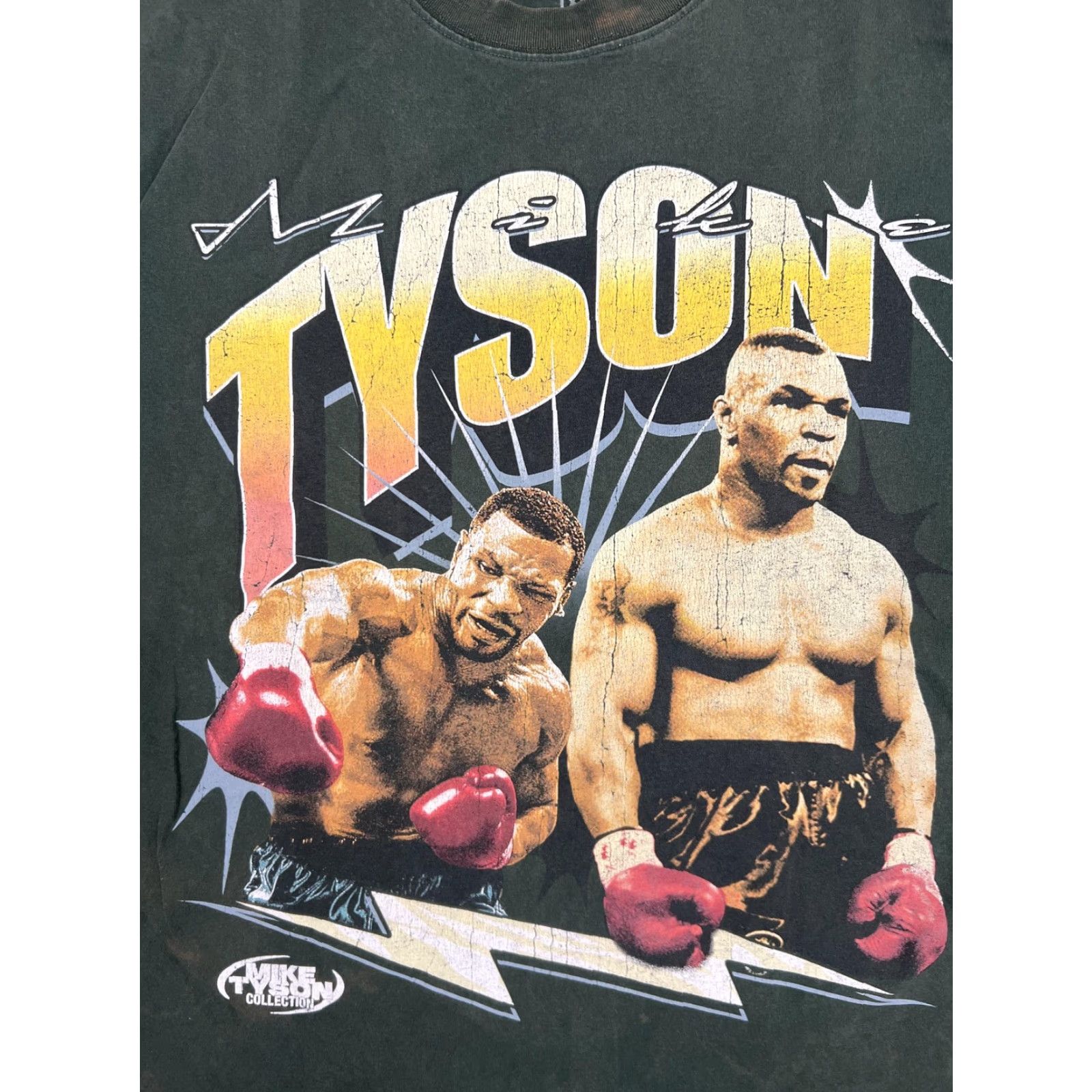 Vintage Mike Tyson Collection T-Shirt Mens XL Green Boxing Graphic VTG Retro Shirt Short Sleeve Crew Neck Cotton Jersey Size US XL / EU 56 / 4 - 2 Thumbnail