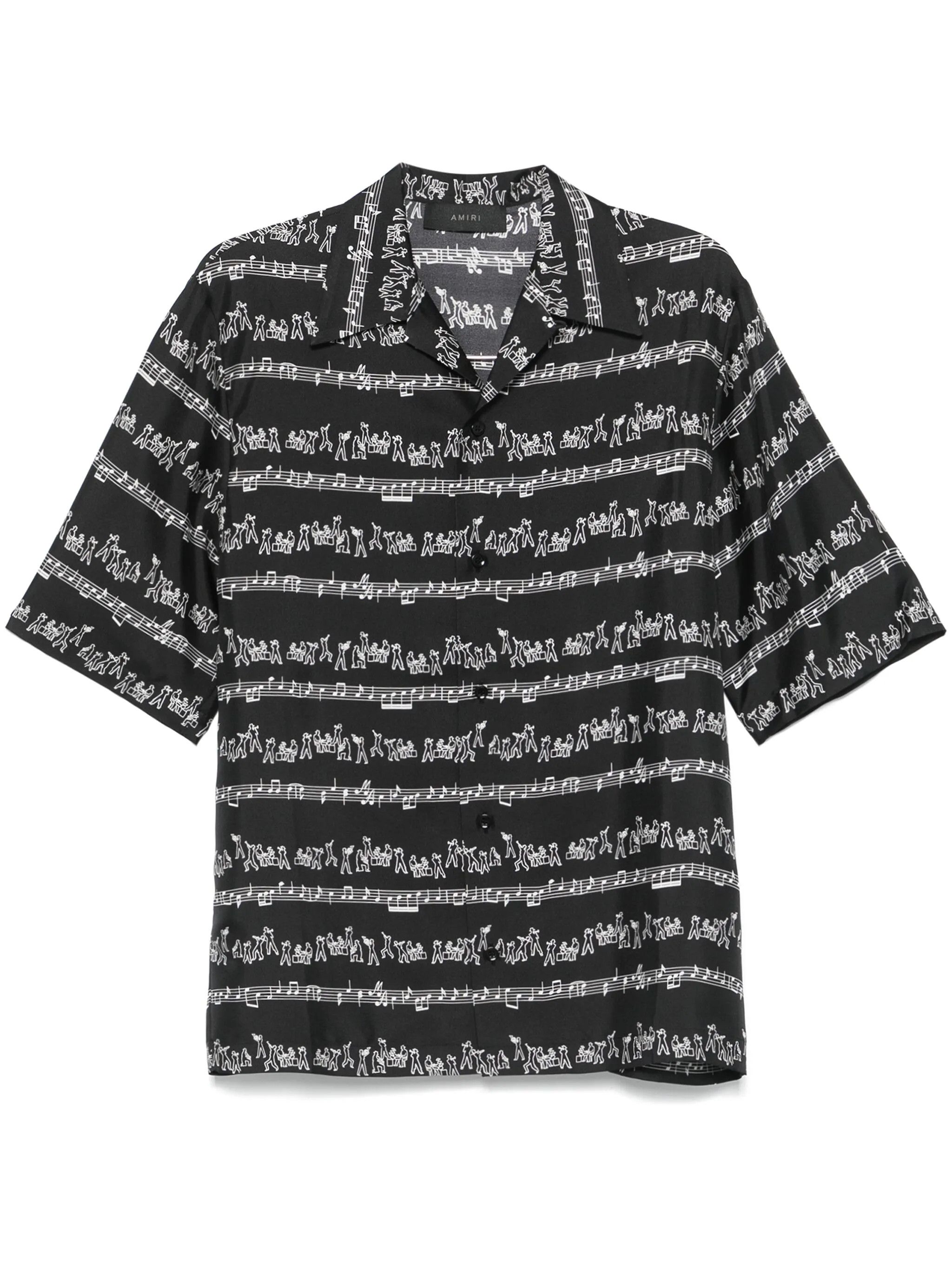 Amiri o1s1wg110526 Jazz Band Bowling Shirt in Multicolor Size US M / EU 48-50 / 2 - 1 Thumbnail