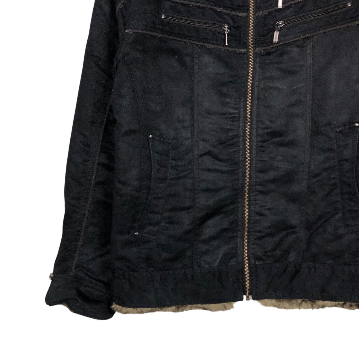 Japanese Brand 📌Vintage Biker Jacket Splendid Satisfaction Fur Bottom Size US L / EU 52-54 / 3 - 5 Thumbnail