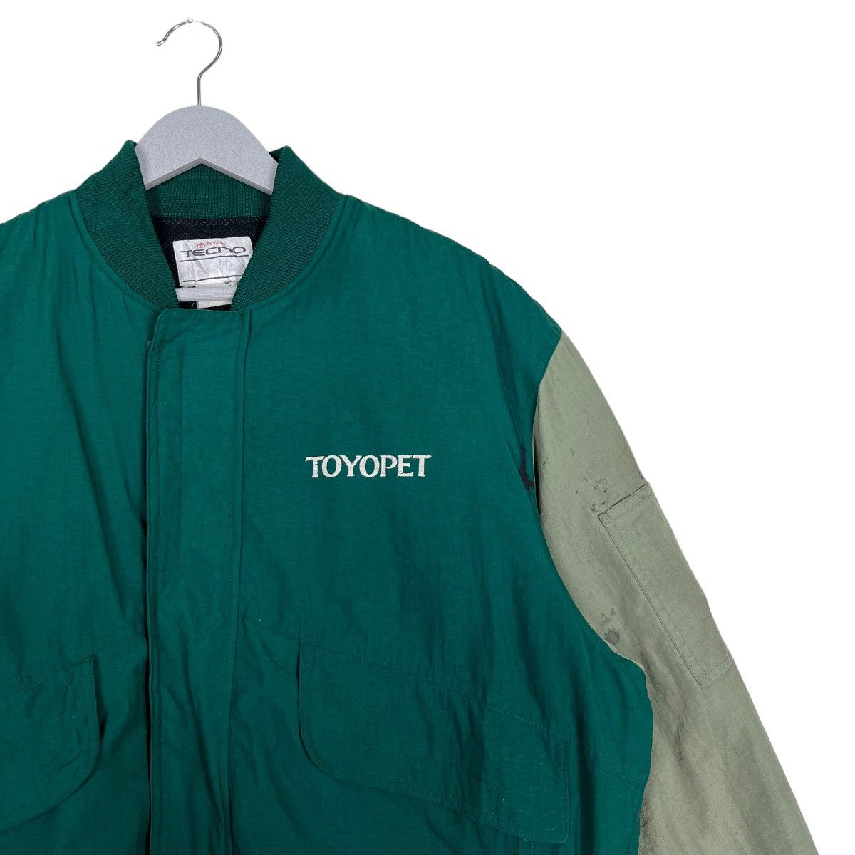 Japanese Brand 🔥 VINTAGE TOYOPET TECNO RACING BOMBER JACKET Size US L / EU 52-54 / 3 - 6 Thumbnail