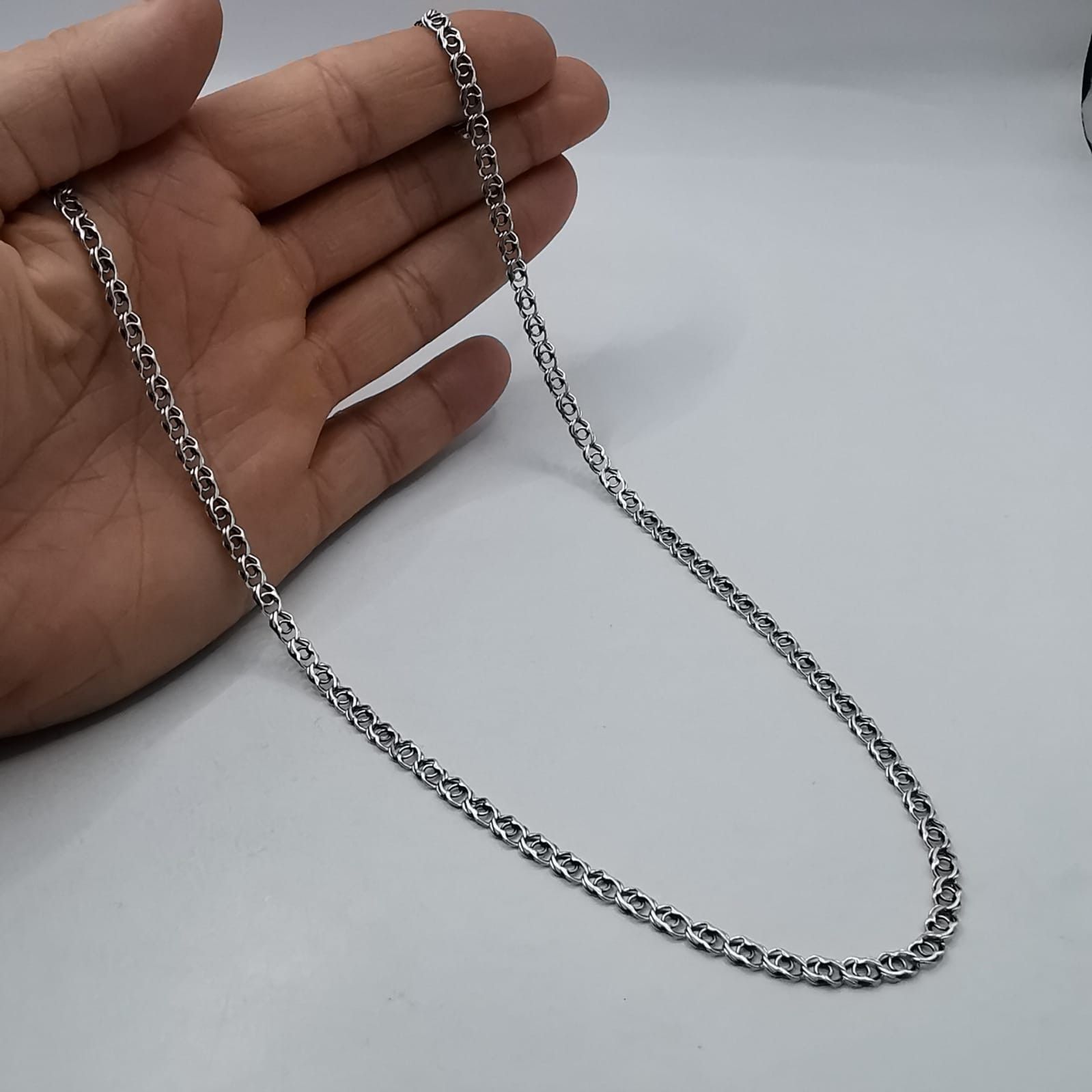 Sterling Silver Vintage Chain, 925 Sterling Silver, Signed 11.07g Size ONE SIZE - 6 Thumbnail