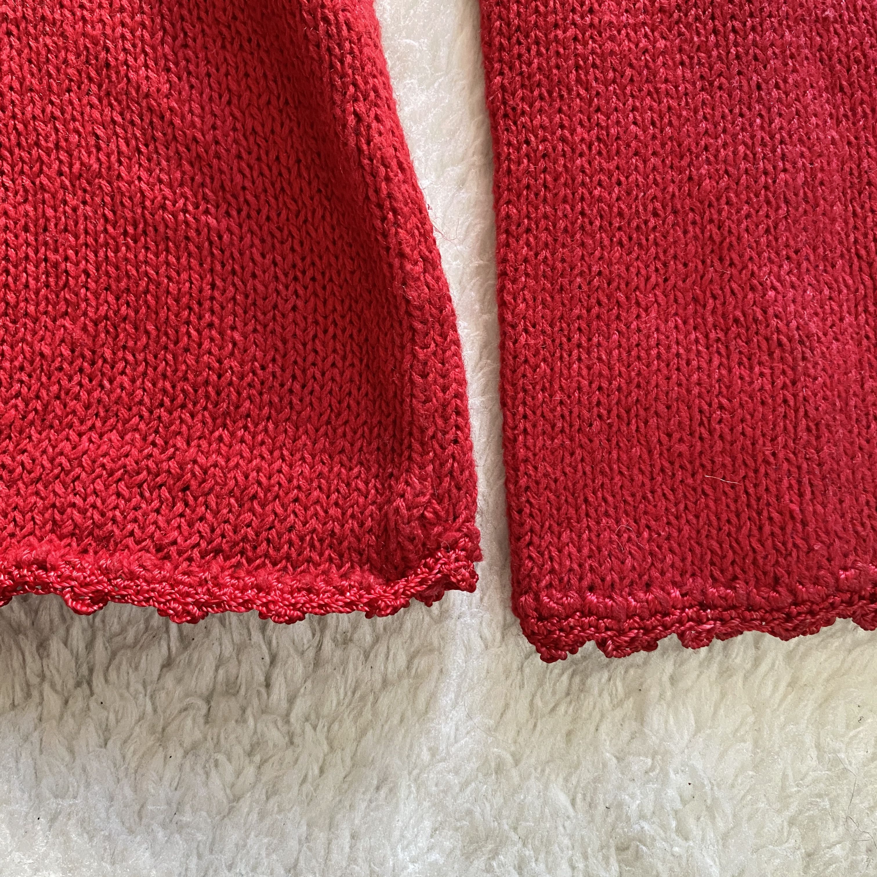 Other Vintage Jaclyn Smith Red Beaded Sweater Size S / US 4 / IT 40 - 12 Thumbnail