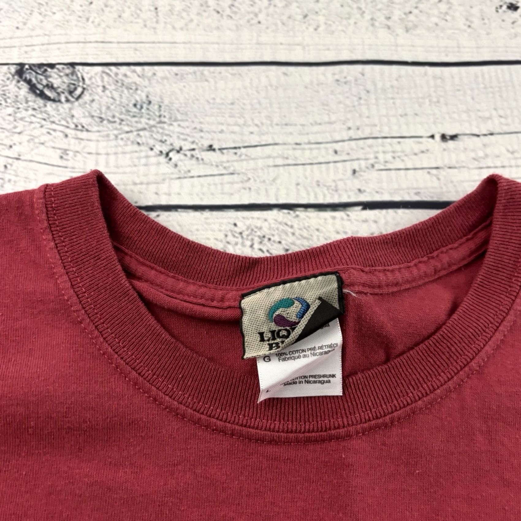 Liquid Blue VINTAGE Grateful Dead San Francisco 1969 Short Sleeve T Shirt Mens Large Red Size US L / EU 52-54 / 3 - 2 Thumbnail