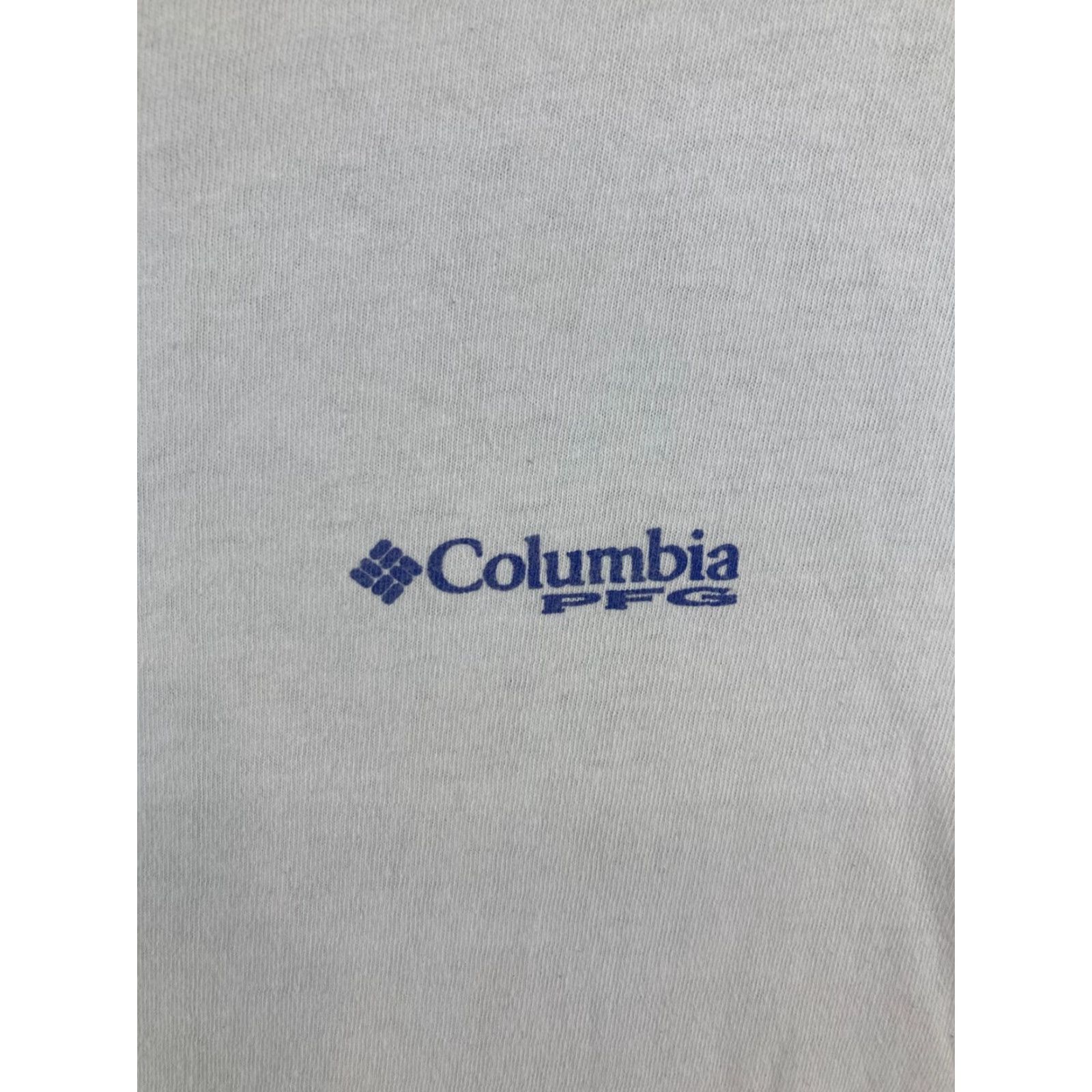 Vintage Columbia Men’s T-Shirt 2XL White Outdoor Fishing Bass Graphic Print Crew Neck Jersey Cotton Summer Fall Spring Size US XXL / EU 58 / 5 - 4 Thumbnail