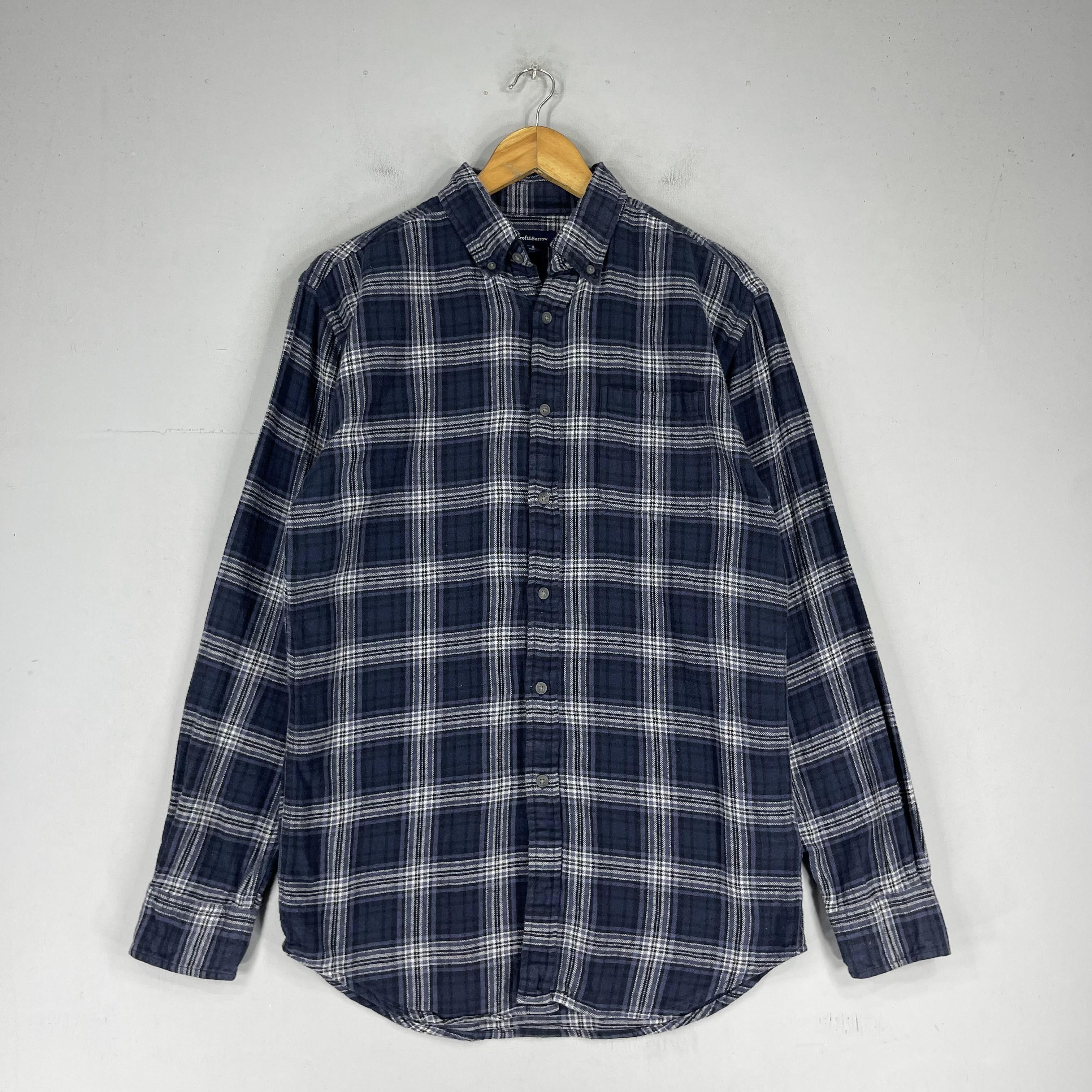 Croft & Barrow × Flannel Vintage Plaid Checkered Blue Tartan Flannel Button Up Size US S / EU 44-46 / 1 - 4 Thumbnail