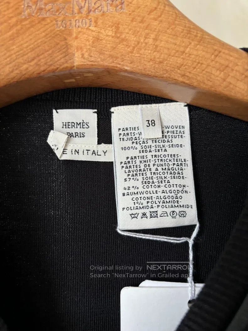Hermes Hermes Women's Short Sleeve Knit Sweater with Silk Blend Size XS / US 0-2 / IT 36-38 - 3 Thumbnail