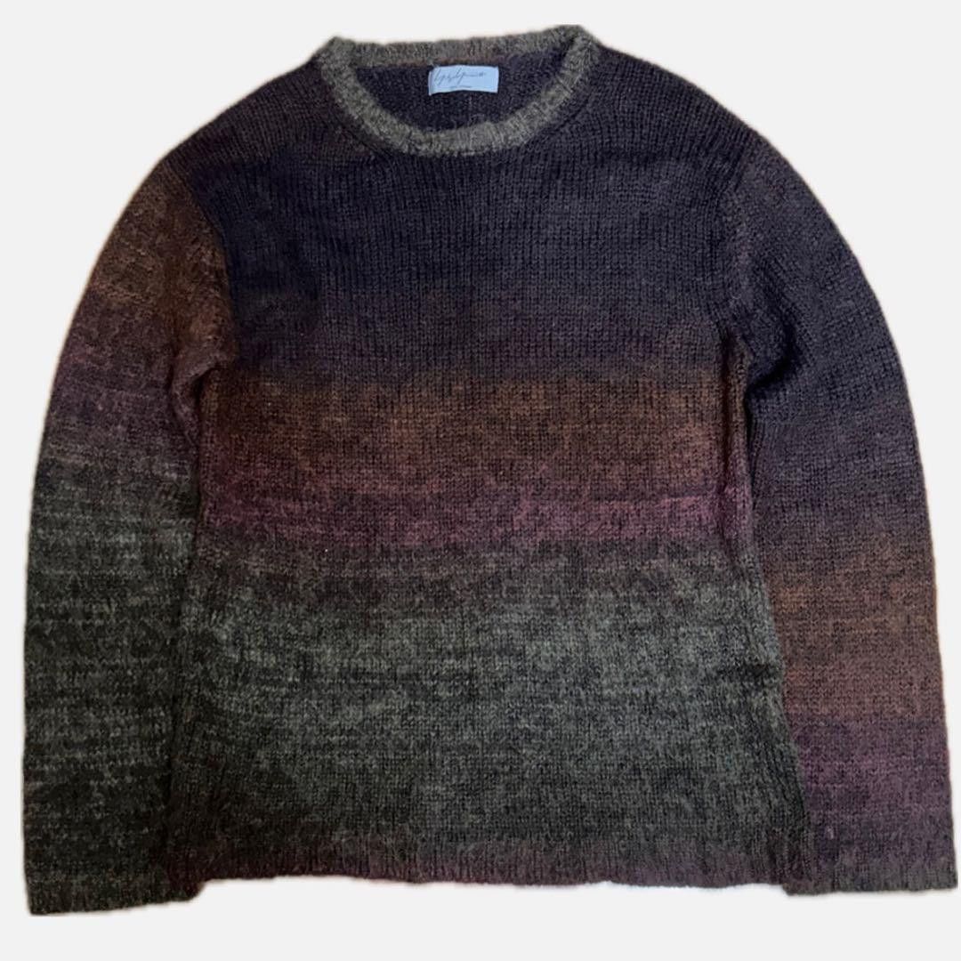 Yohji Yamamoto Yohji Yamamoto pour homme Gradient Mohair Knit Size US L / EU 52-54 / 3 - 1 Thumbnail