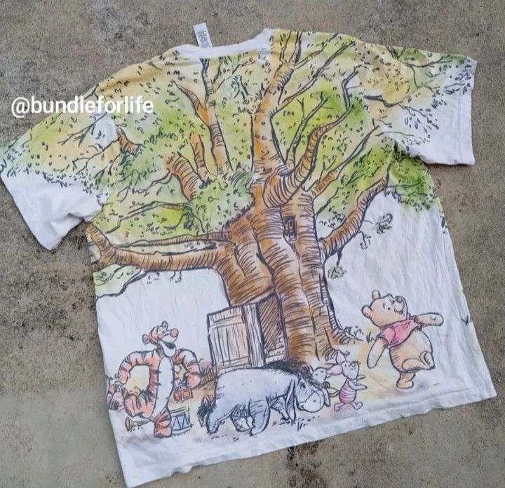 Disney Winnie The Pooh 🍯 Tshirt Disney Cartoon Fullprint AOP 🤩 Size US XXL / EU 58 / 5 - 3 Thumbnail