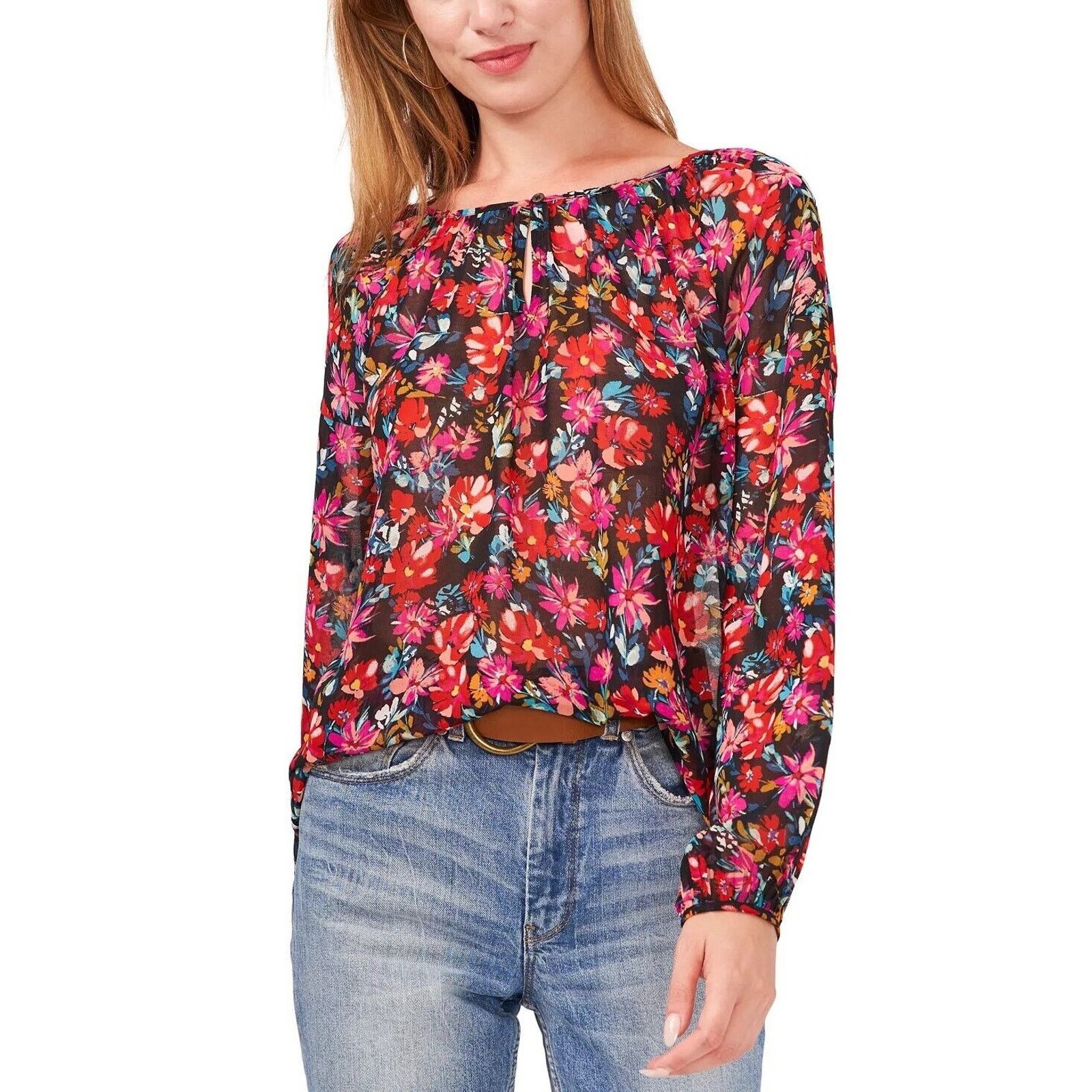 Vince Camuto Vince Camuto Women Peasant Boho Long Sleeve Blouse Size XS Size XS / US 0-2 / IT 36-38 - 1 Thumbnail