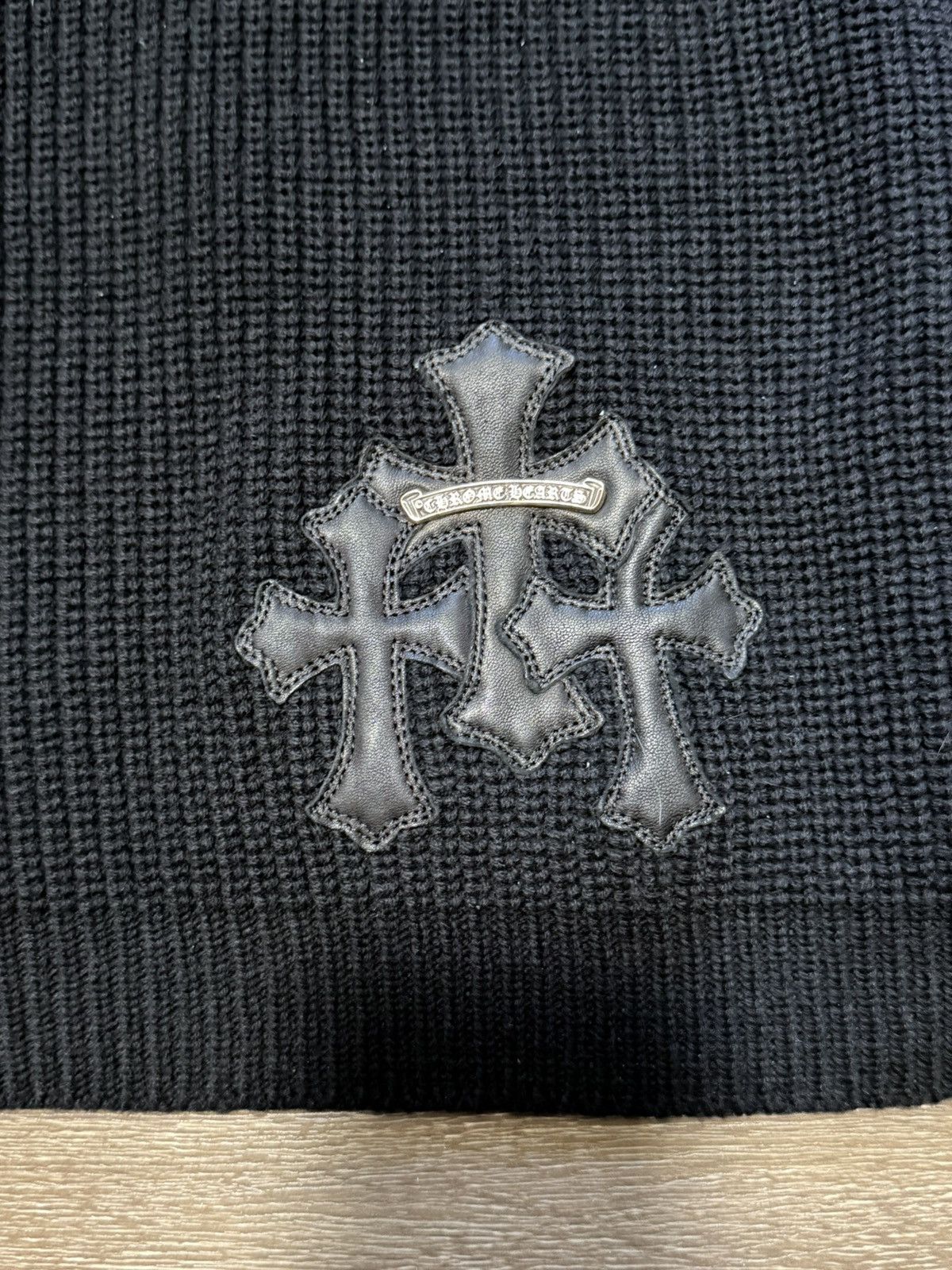 Chrome Hearts Chrome Hearts Cashmere Triple Cross Crewneck Size US L / EU 52-54 / 3 - 4 Thumbnail