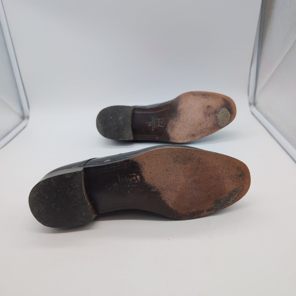 Pronto Uomo Black sz 10.5 Patent Leather Oxford Shoes By Pronto Uomo F Size US 10.5 / EU 43-44 - 8 Thumbnail