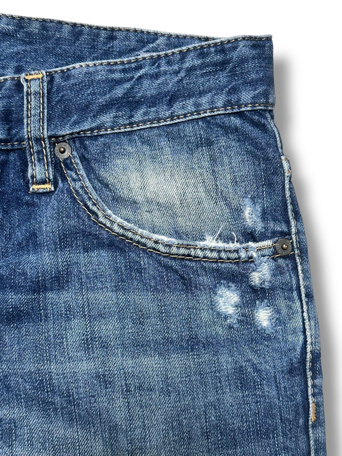 Dsquared2 Dsquared2 Vintage Authentic Distressed Slim With Faded Wash Size US 33 - 6 Thumbnail