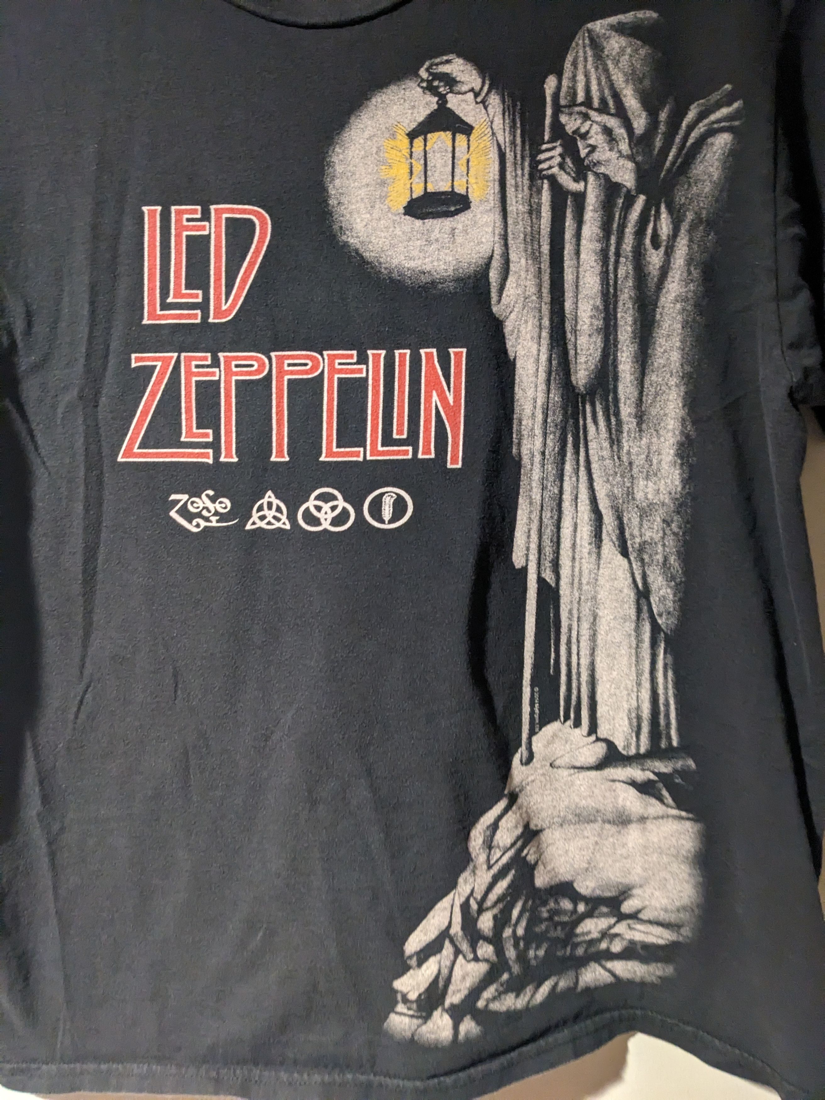 Band Tees × Vintage Vintage 2014 Led Zeppelin Hermit Band Tour Medium T-Shirt Size US M / EU 48-50 / 2 - 2 Thumbnail