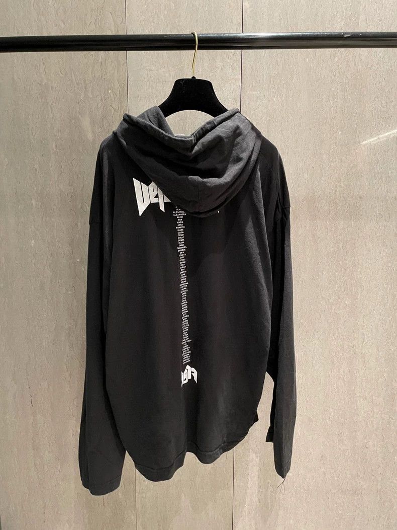 Vetements Vetements Black Classic 'Staff' Lettering Hoodie Size US S / EU 44-46 / 1 - 4 Thumbnail