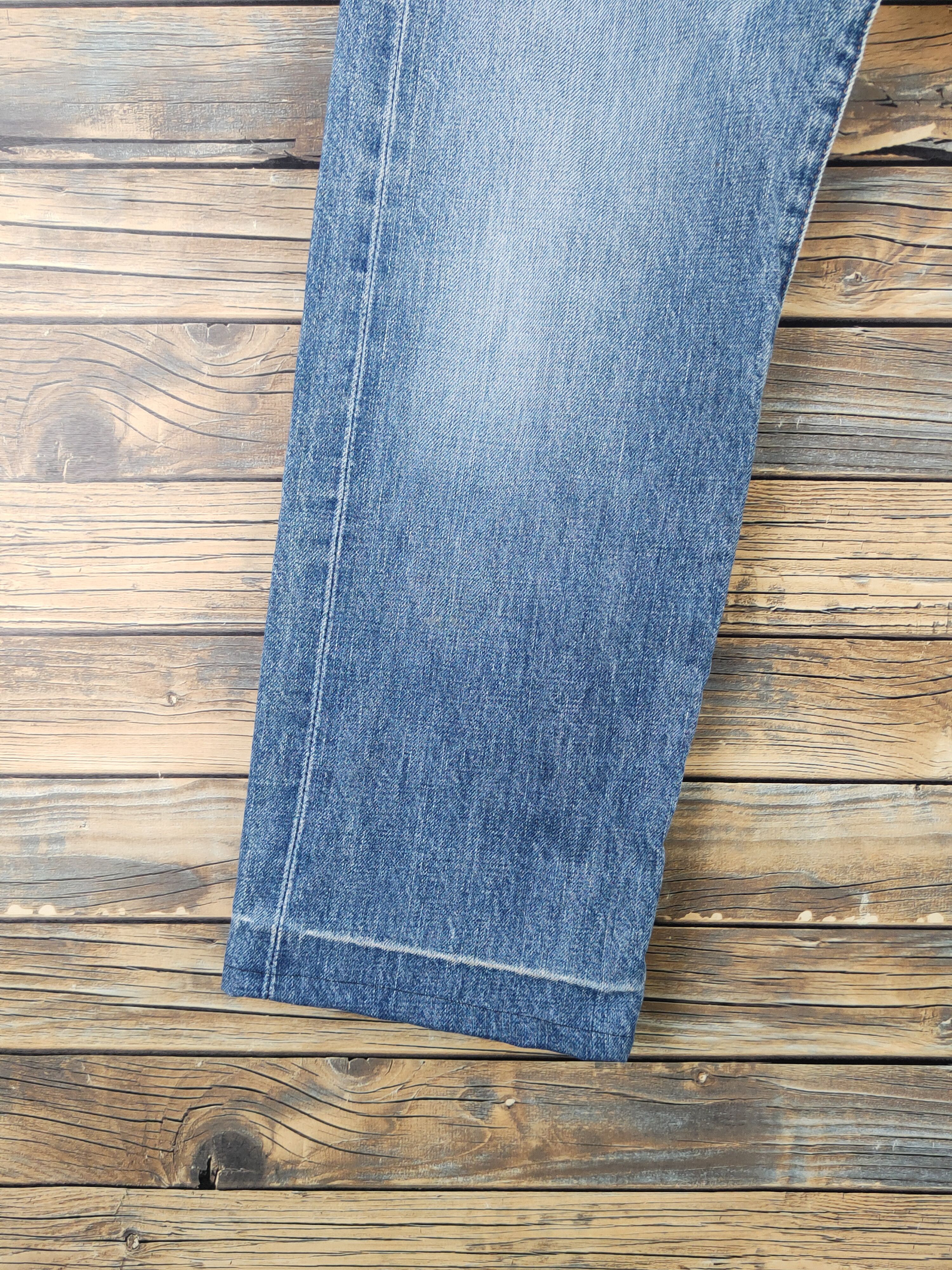 Levi's 502 Levi's big E Selvedge Ripped denim Jeans #W2261 Size US 30 / EU 46 - 4 Thumbnail