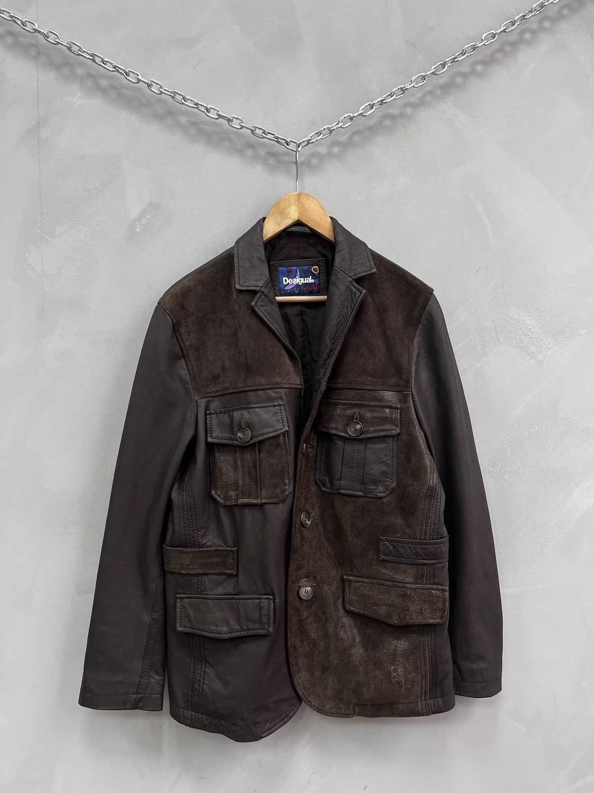 14th Addiction Rare 14thAddiction style leather blazer avant GARDE y2k Size US L / EU 52-54 / 3 - 2 Thumbnail