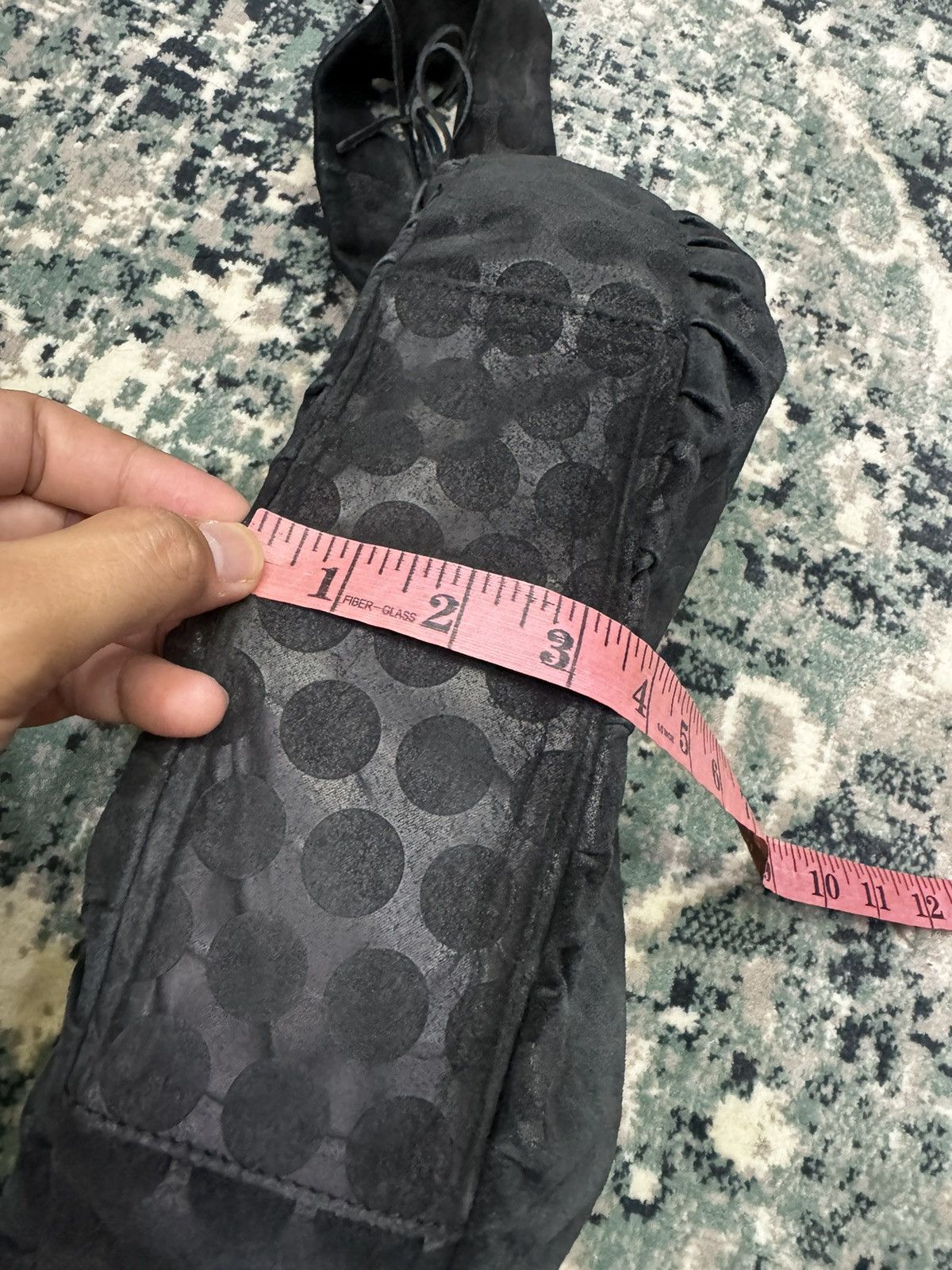 Issey Miyake TSUMORI CHISATO VELVET BLACK POLKADOTS SNUGSKIN BANANA BAG Size ONE SIZE - 9 Thumbnail