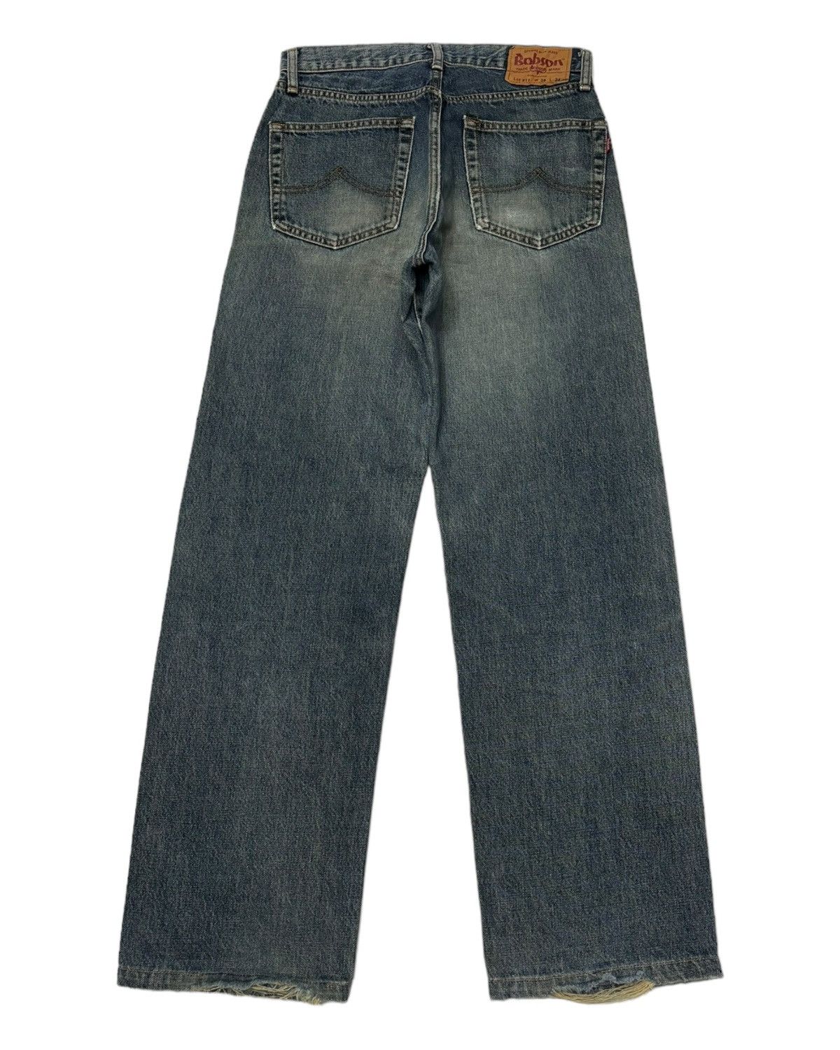 Japanese Brand VINTAGE JAPANESE BOBSON WIDE BAGGY JEANS Size US 29 - 4 Thumbnail